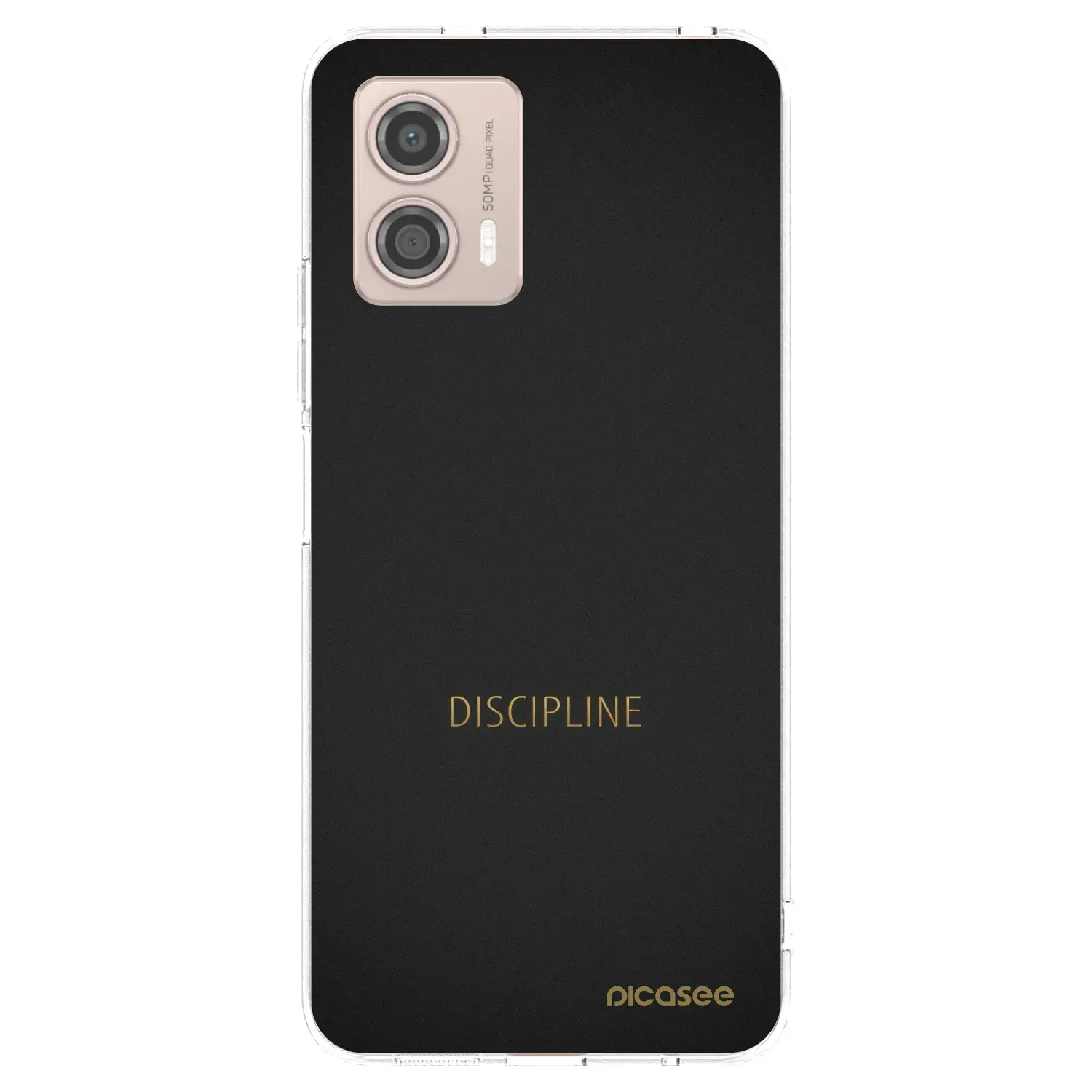 Silikonový průhledný obal pro Motorola Moto G53 5G - Discipline