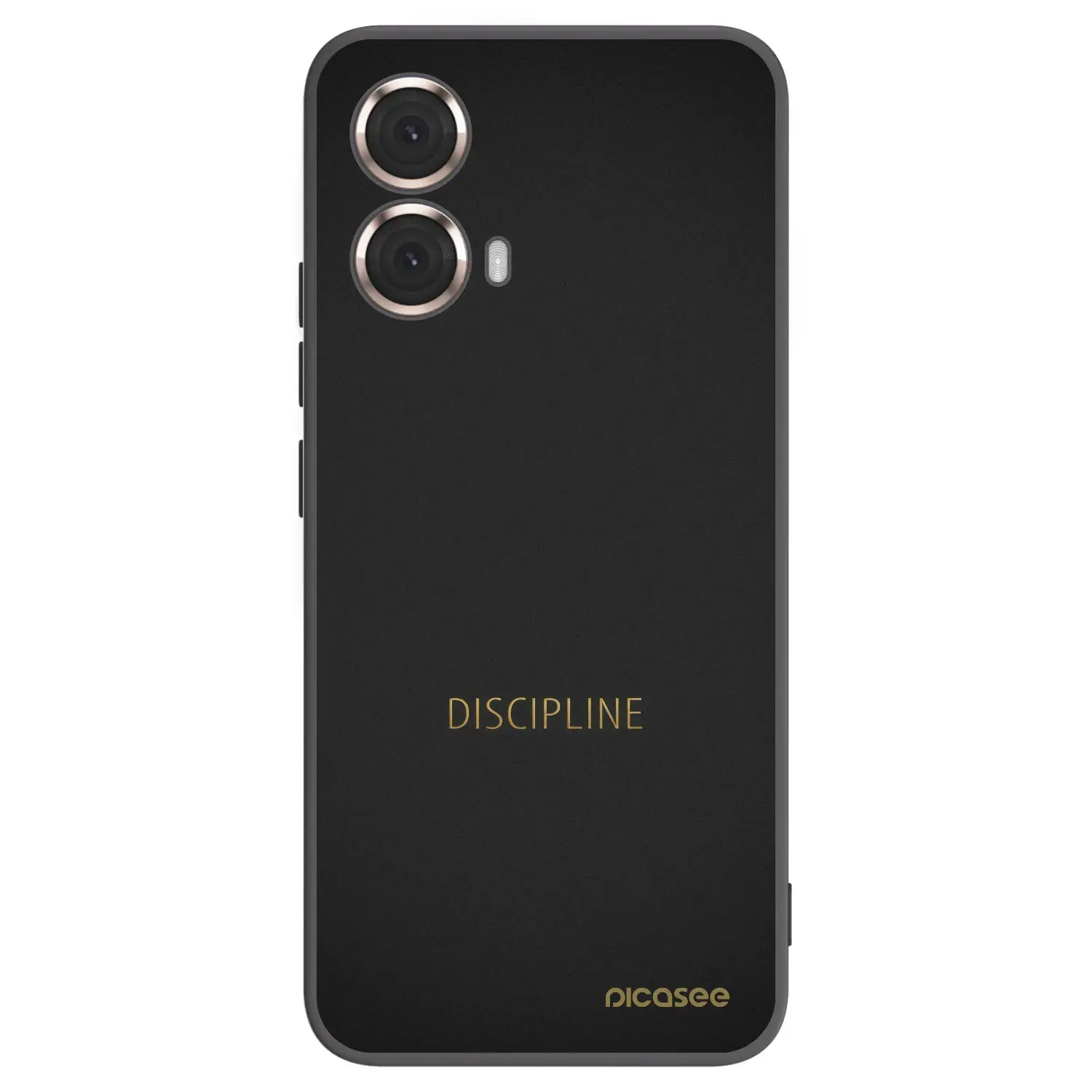 Silikonový černý obal pro Motorola Moto G85 - Discipline