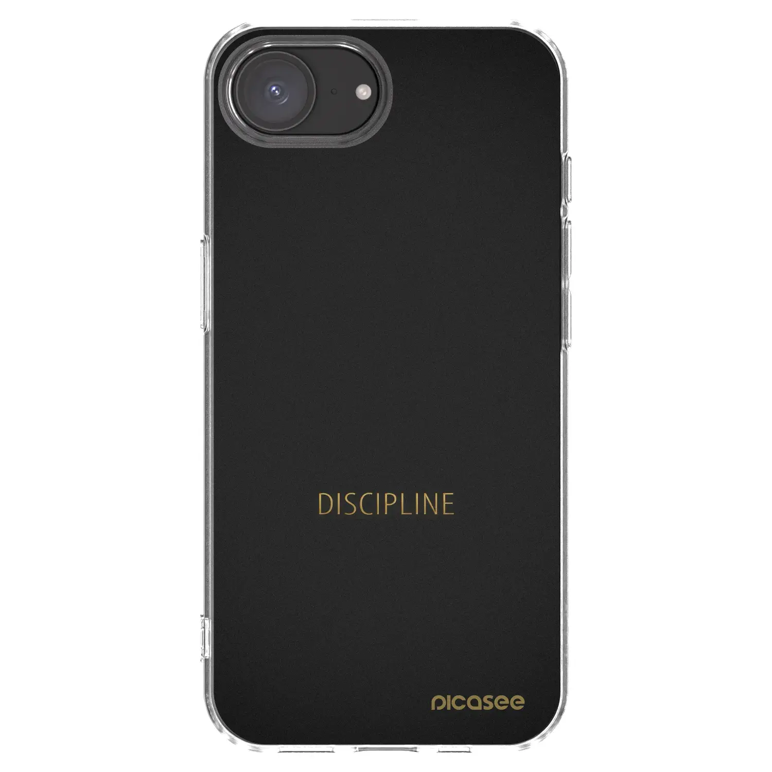 Silikonový průhledný obal pro Apple iPhone 16e - Discipline