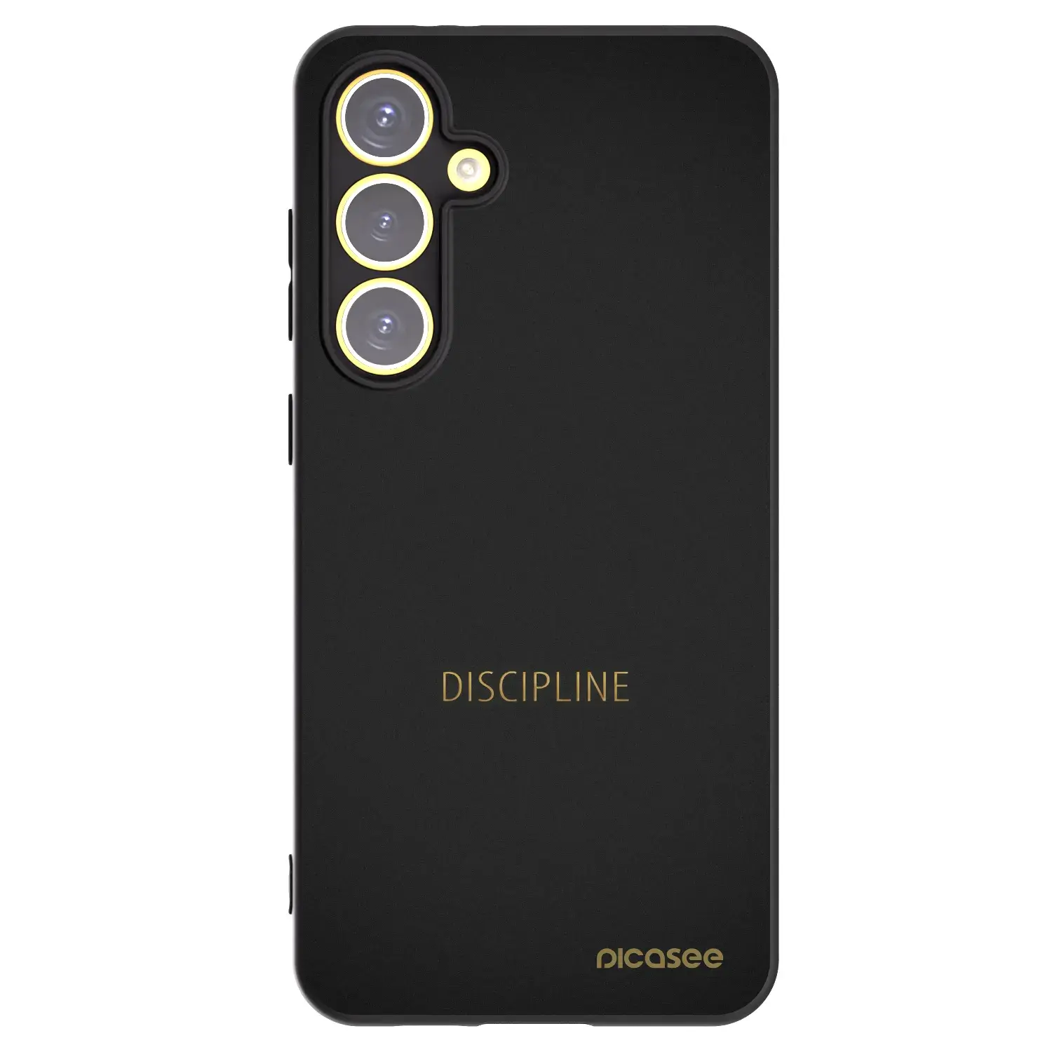Silikonový černý obal pro Samsung Galaxy S24 FE S721B - Discipline