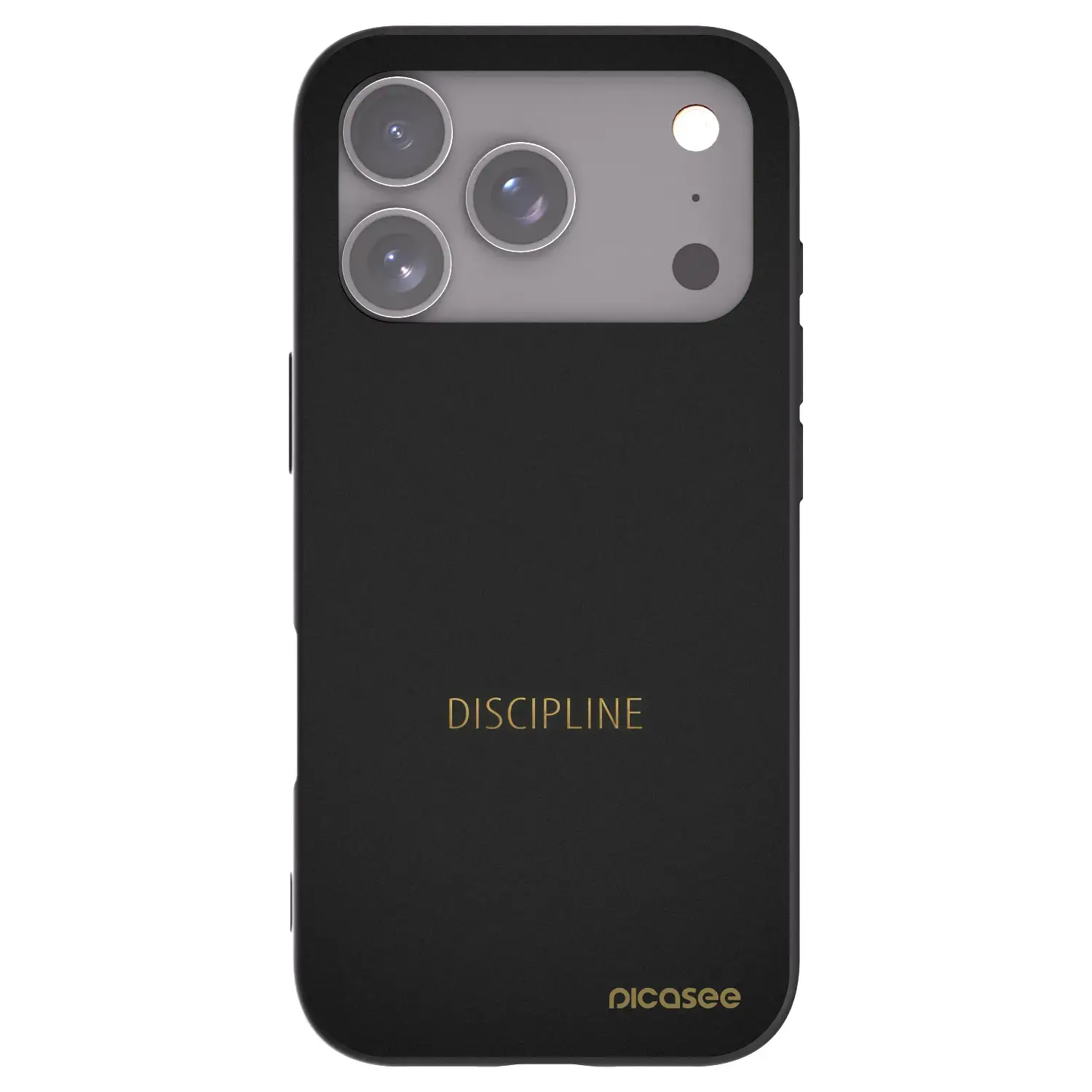 Silikonový černý obal pro Apple iPhone 17 Pro - Discipline
