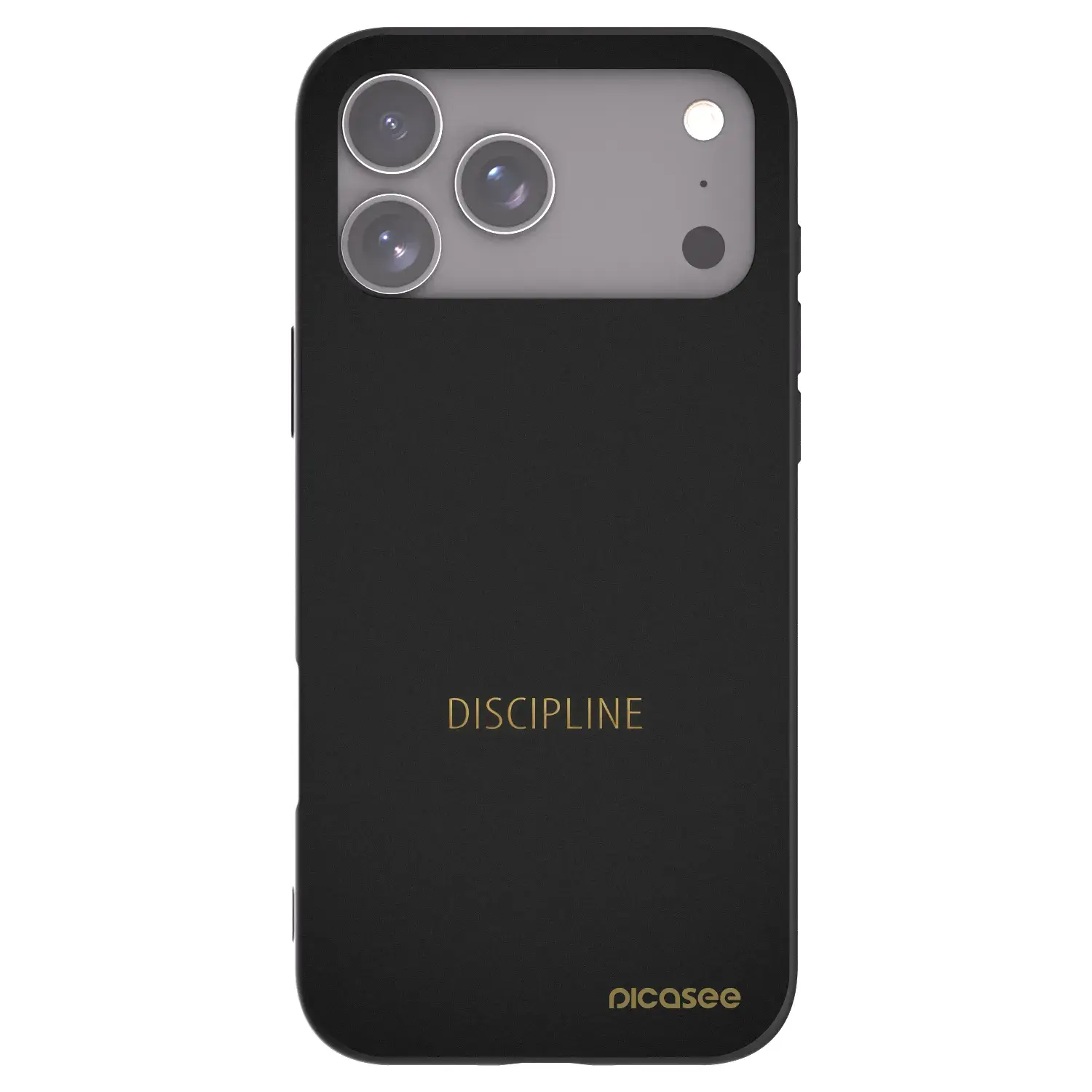 Silikonový černý obal pro Apple iPhone 17 Pro Max - Discipline