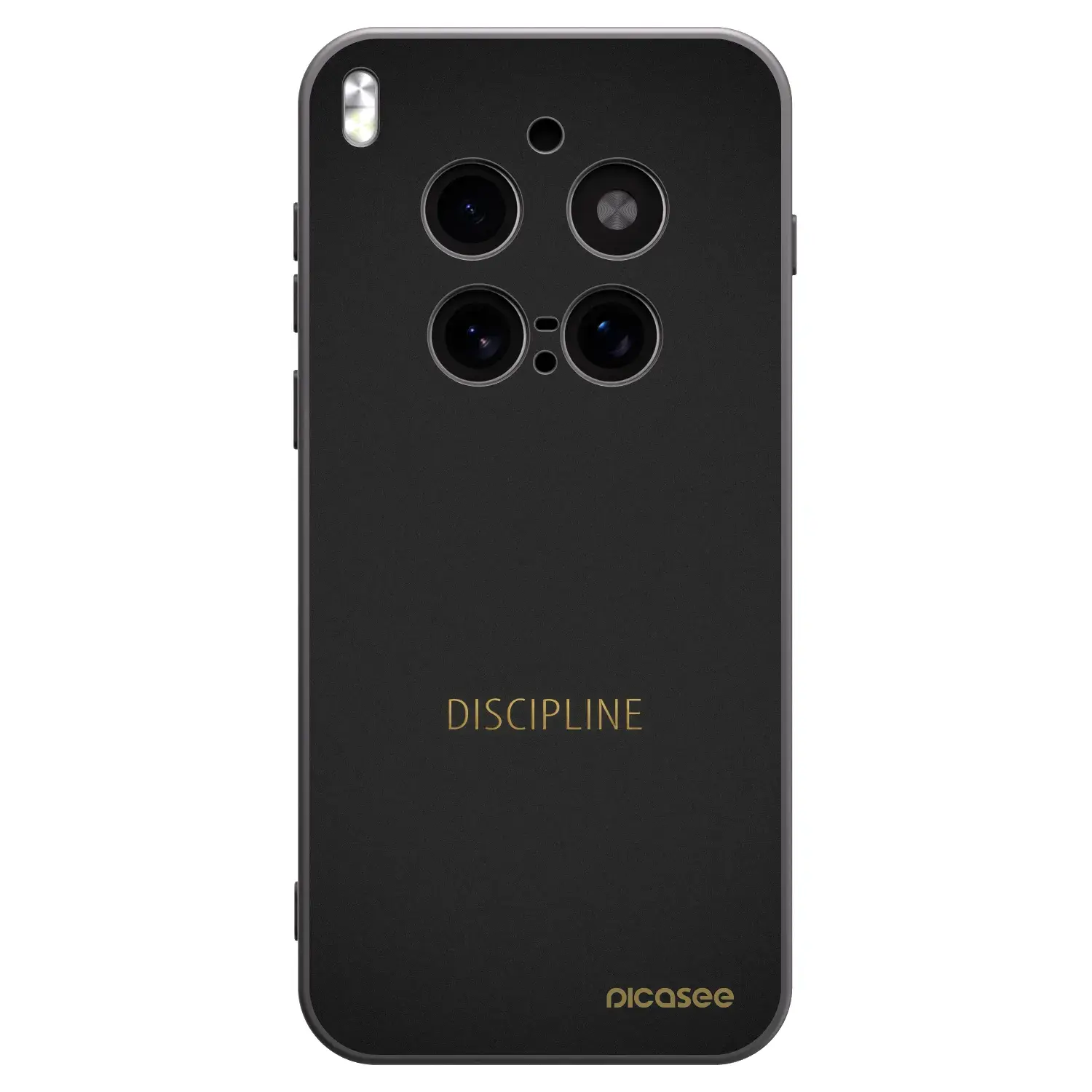 Silikonový černý obal pro Vivo X300 Pro - Discipline
