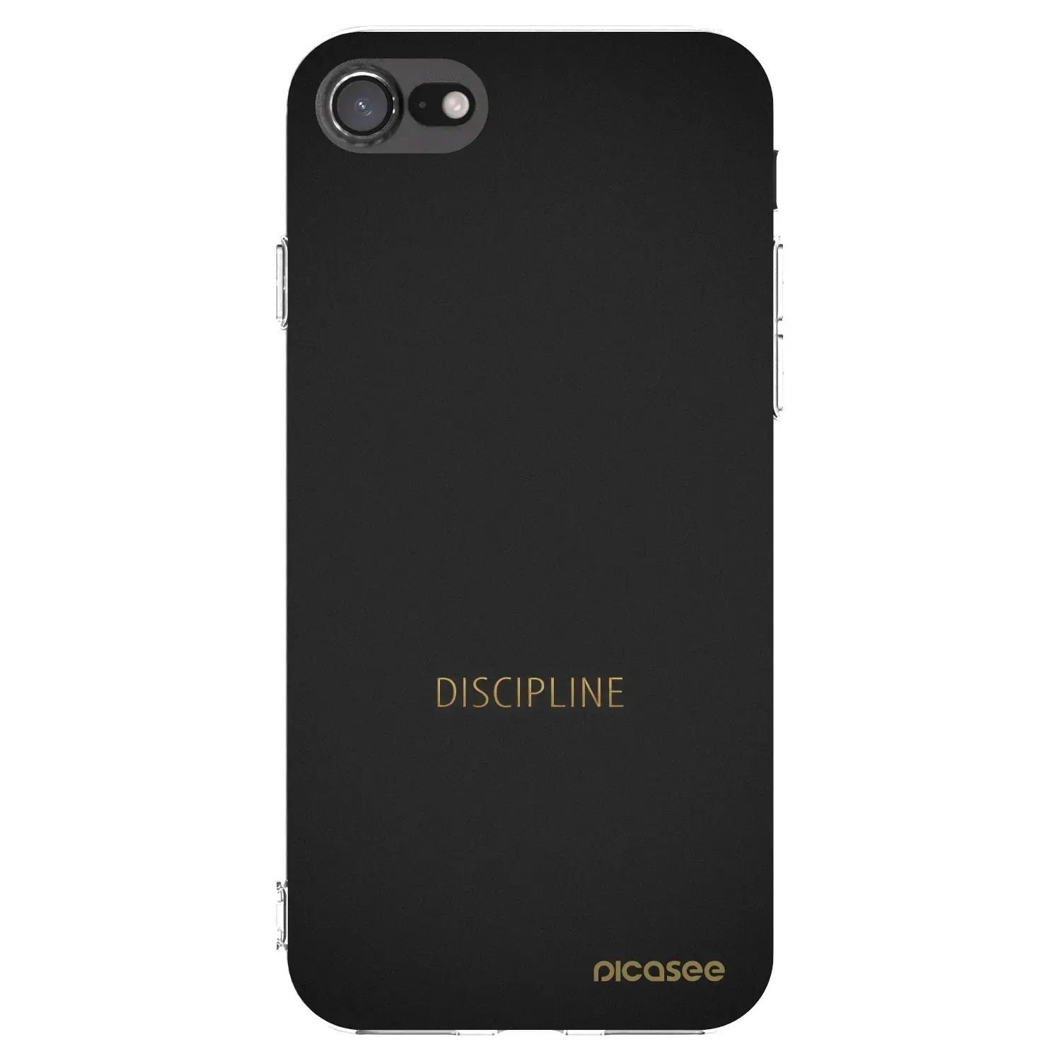 Silikonový průhledný obal pro Apple iPhone SE 2020 - Discipline