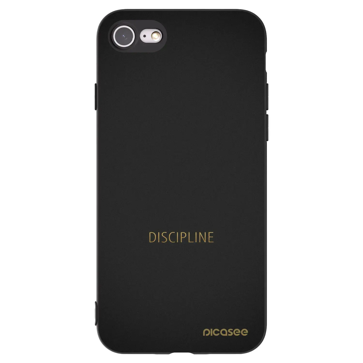 Silikonový černý obal pro Apple iPhone SE 2020 - Discipline
