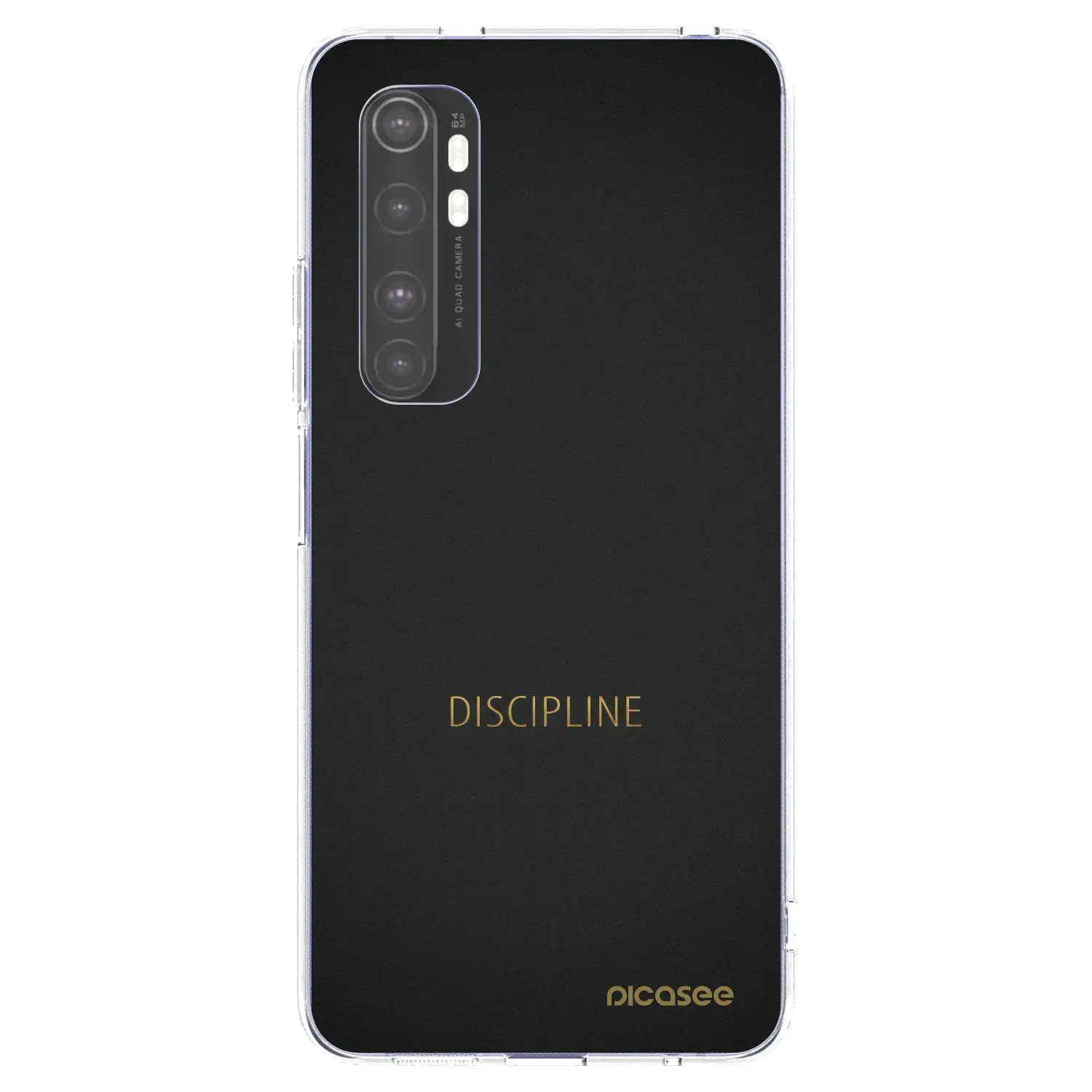 Silikonový průhledný obal pro Xiaomi Mi Note 10 Lite - Discipline