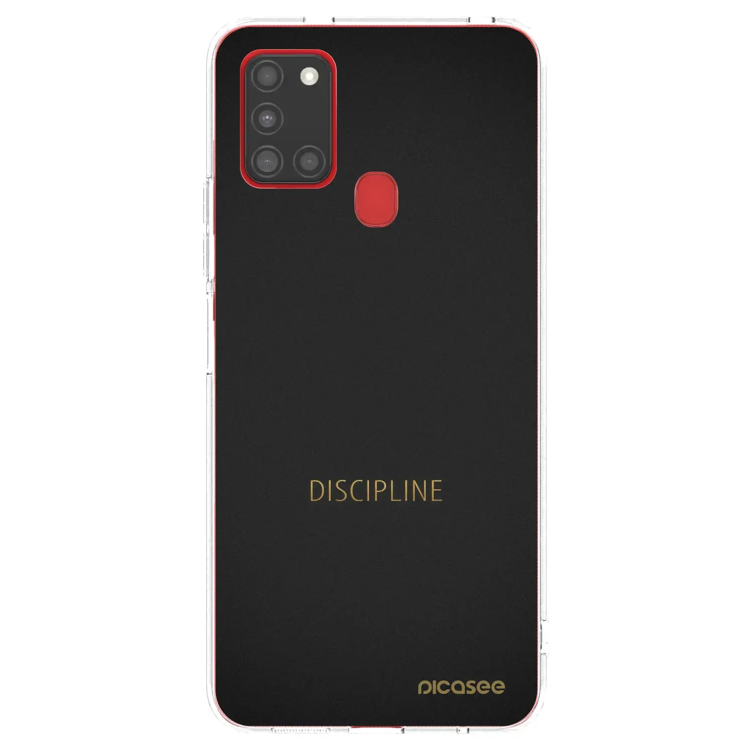 Silikonový průhledný obal pro Samsung Galaxy A21s - Discipline