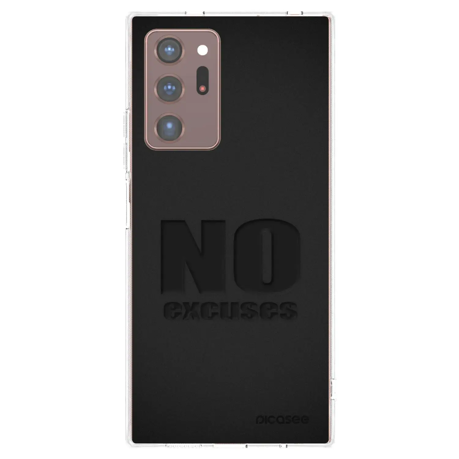 Silikonový průhledný obal pro Samsung Galaxy Note 20 Ultra - No Excuses