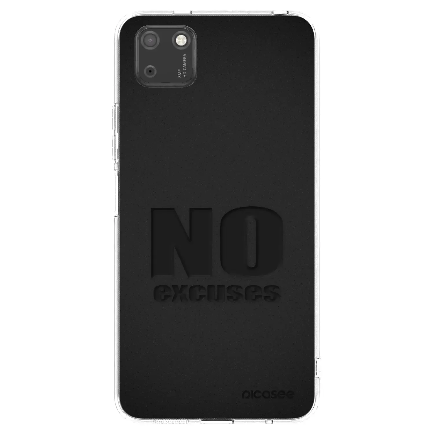 Silikonový průhledný obal pro Huawei Y5P - No Excuses