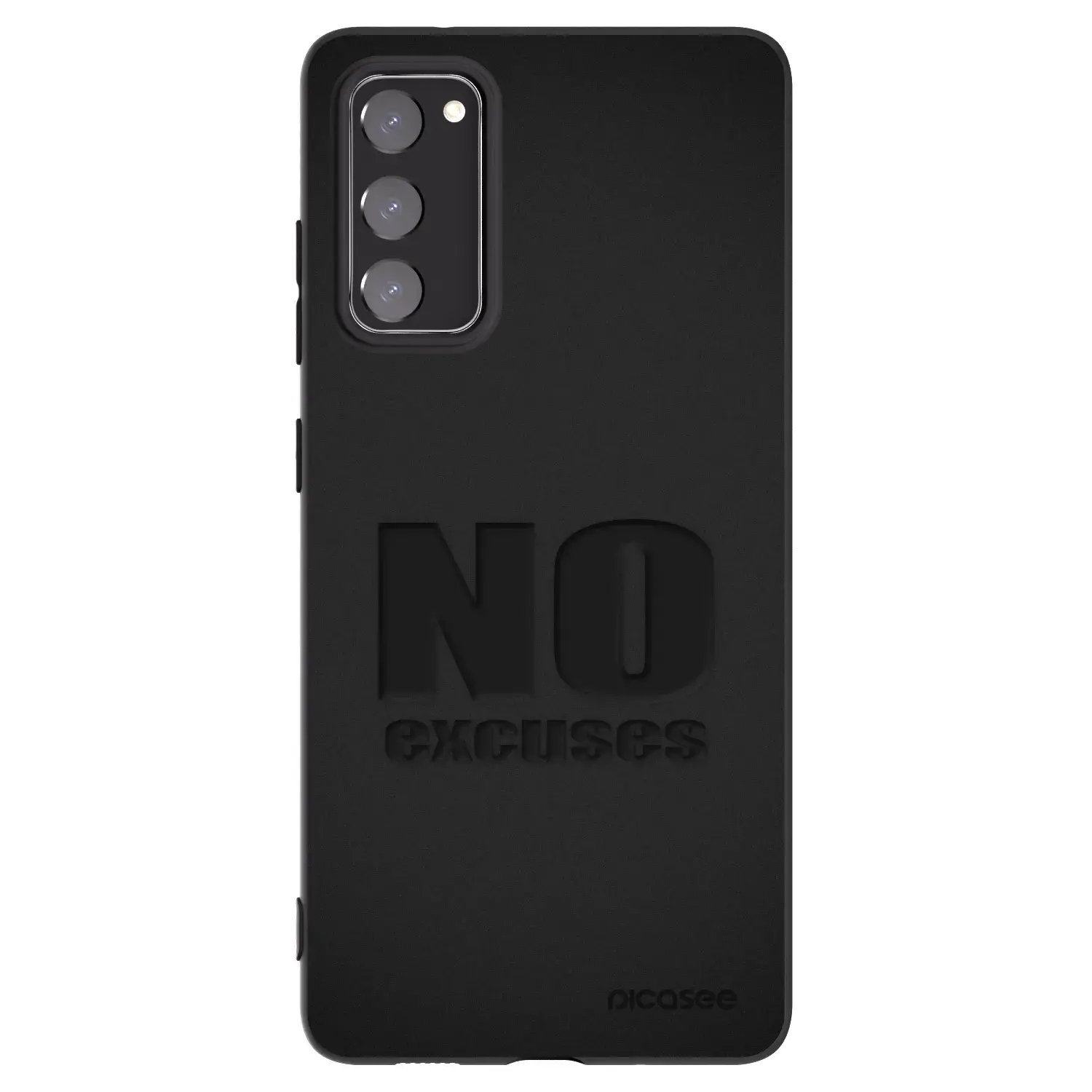 Silikonový černý obal pro Samsung Galaxy S20 FE - No Excuses