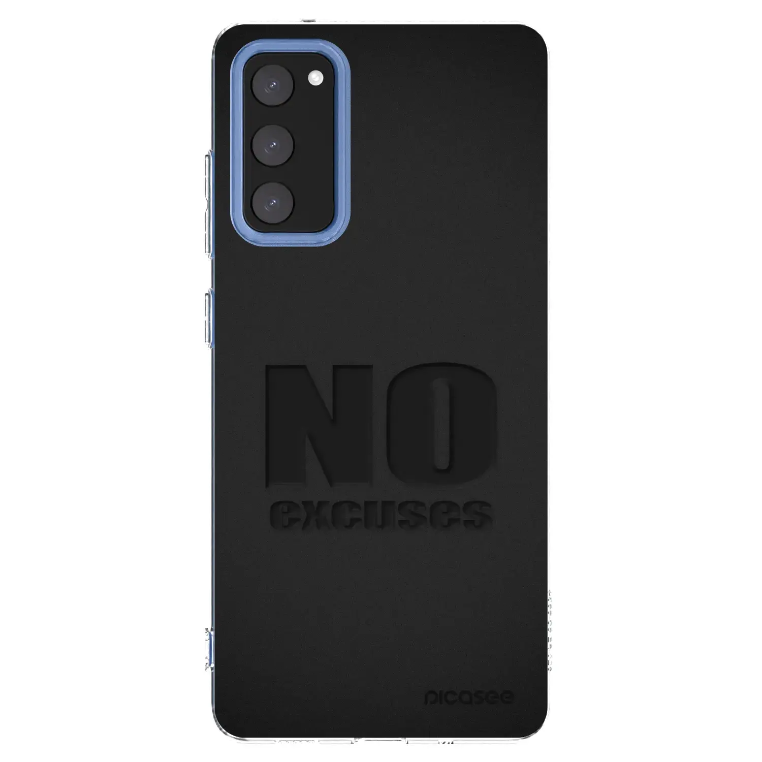 Silikonový průhledný obal pro Samsung Galaxy S20 FE - No Excuses