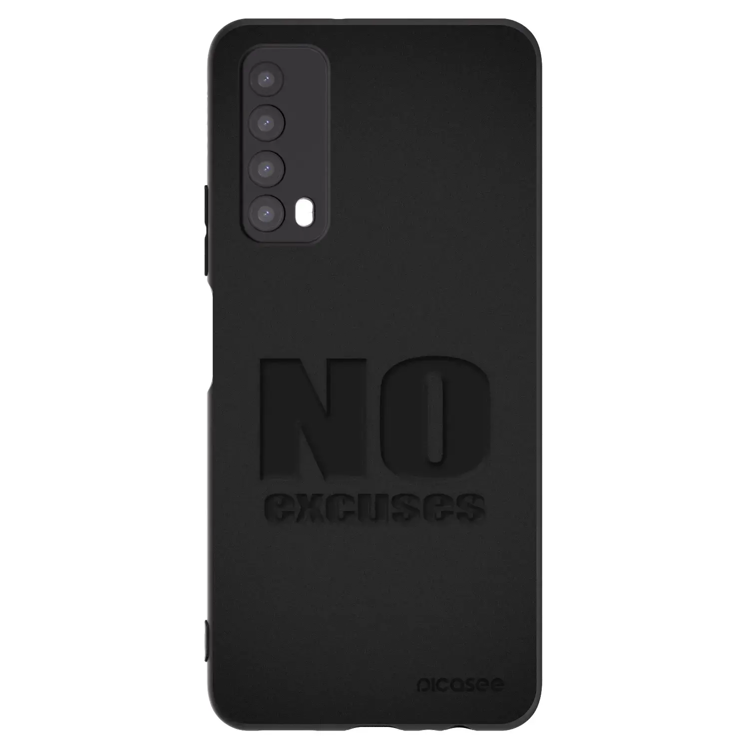 Silikonový černý obal pro Huawei P Smart 2021 - No Excuses