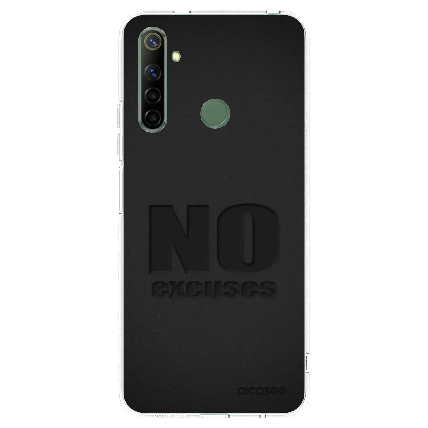 Silikonový průhledný obal pro Realme 6i - No Excuses