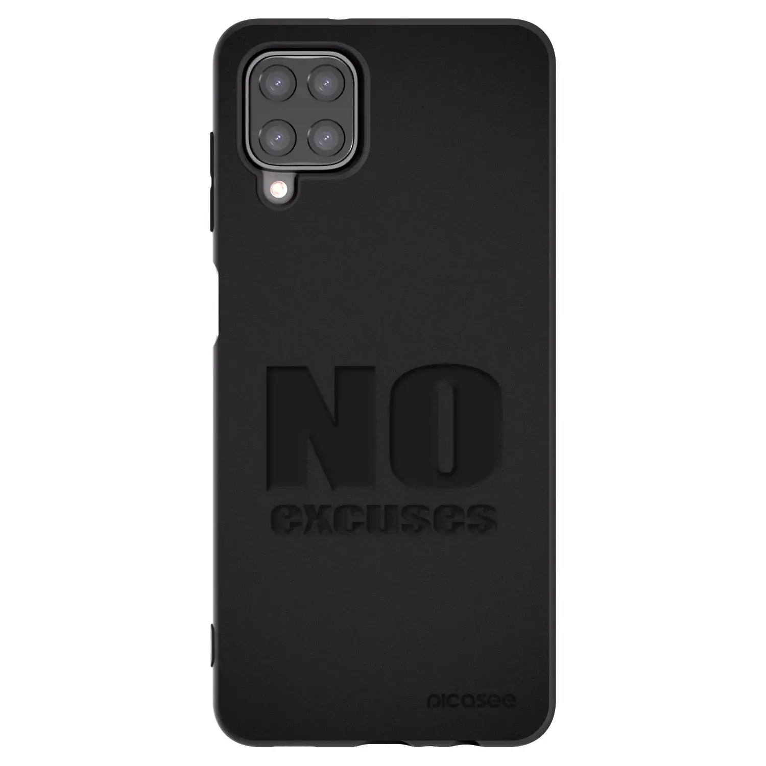 Silikonový černý obal pro Samsung Galaxy A12 A125F - No Excuses
