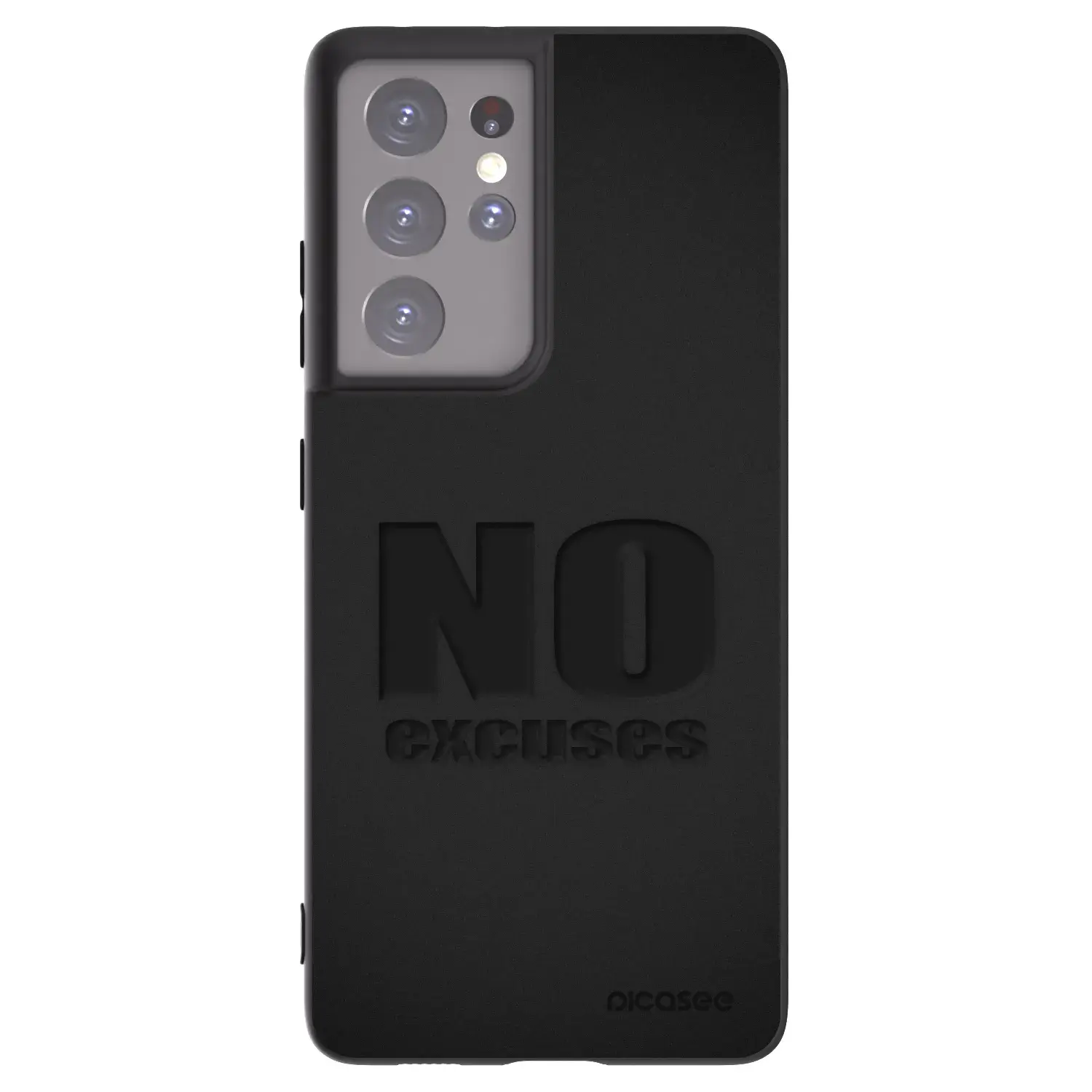Silikonový černý obal pro Samsung Galaxy S21 Ultra 5G G998B - No Excuses