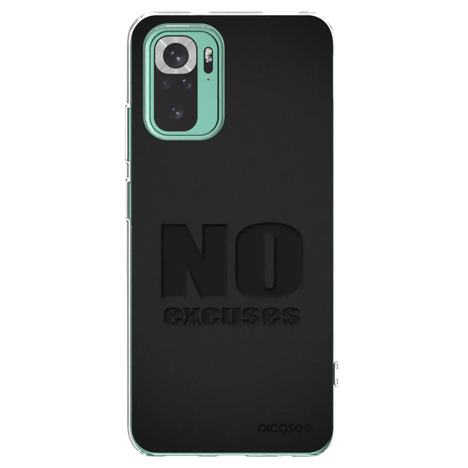 Silikonový průhledný obal pro Xiaomi Redmi Note 10 Pro - No Excuses