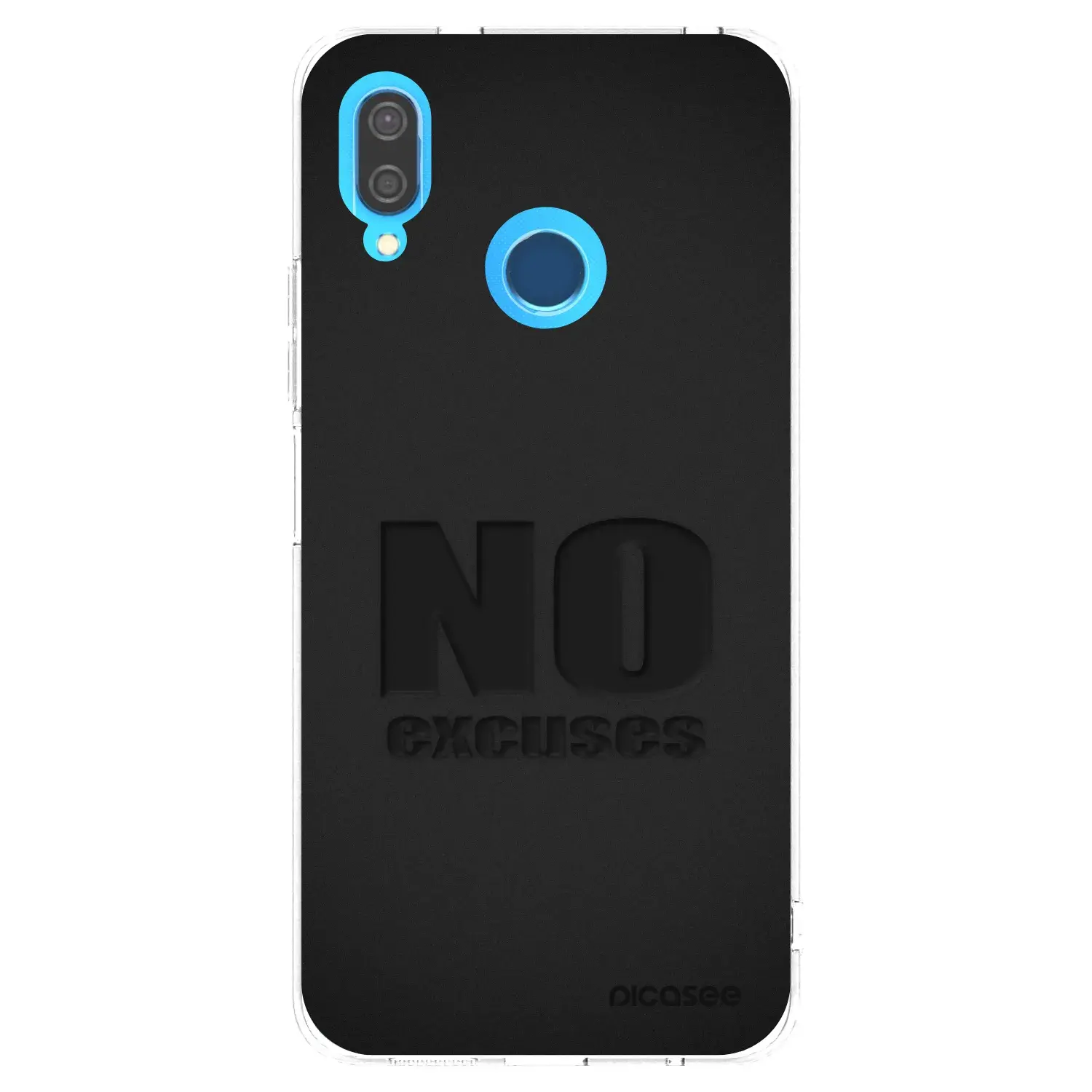 Silikonový průhledný obal pro Huawei P20 Lite - No Excuses