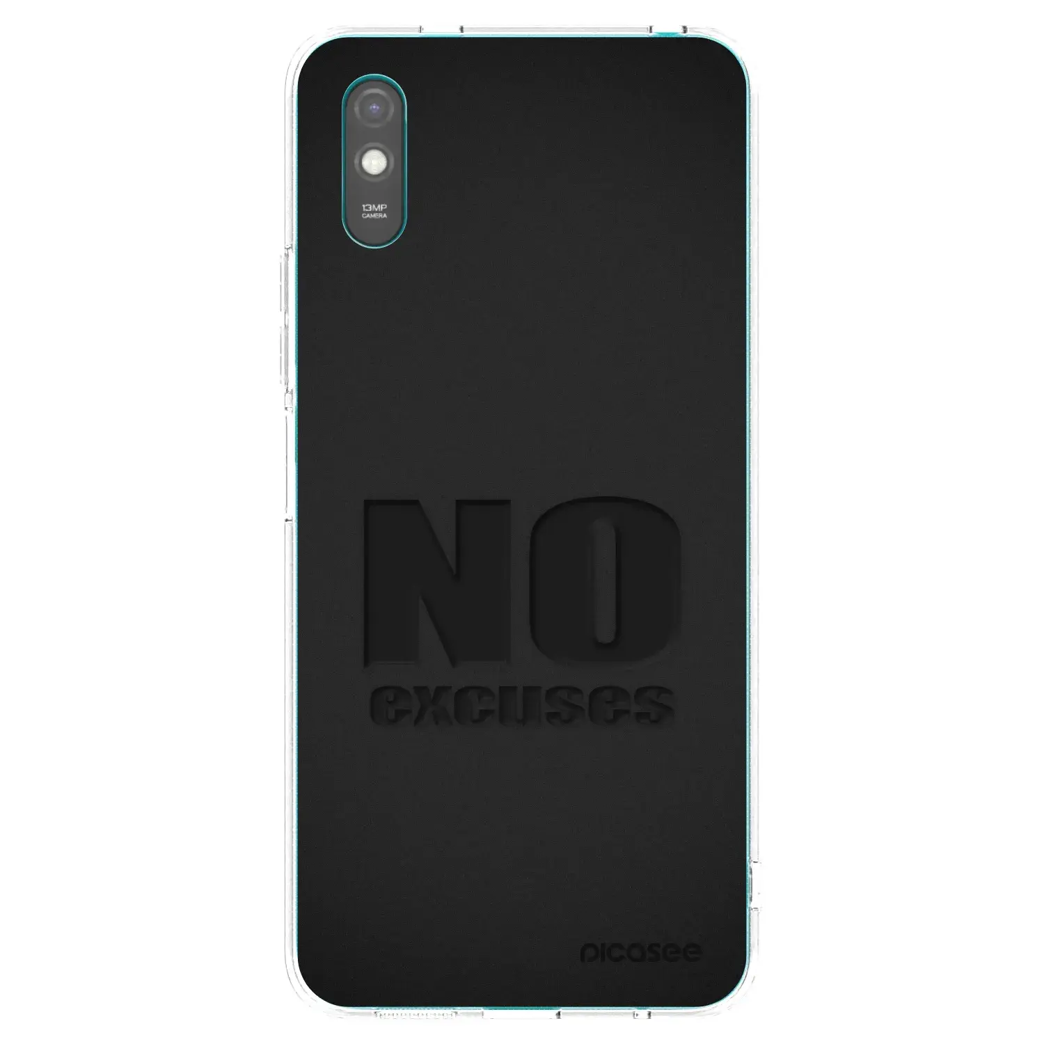 Silikonový průhledný obal pro Xiaomi Redmi 9AT - No Excuses