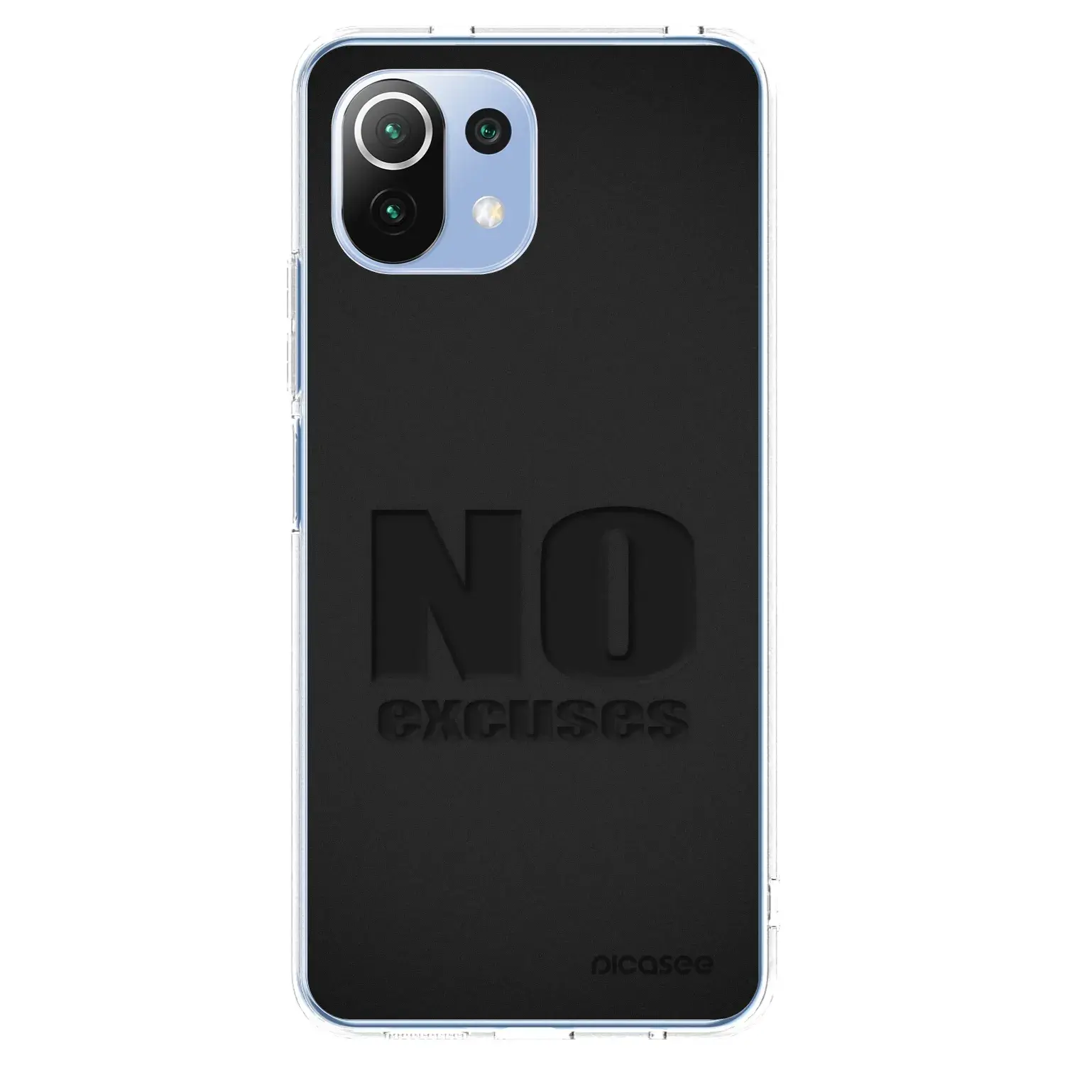 Silikonový průhledný obal pro Xiaomi Mi 11 Lite - No Excuses