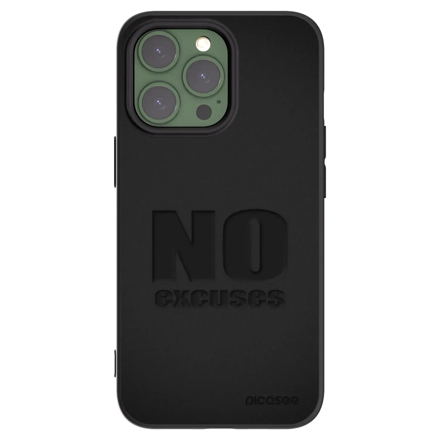 Silikonový černý obal pro Apple iPhone 13 Pro - No Excuses