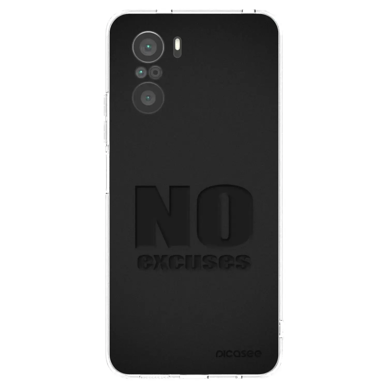Silikonový průhledný obal pro Xiaomi Poco F3 - No Excuses