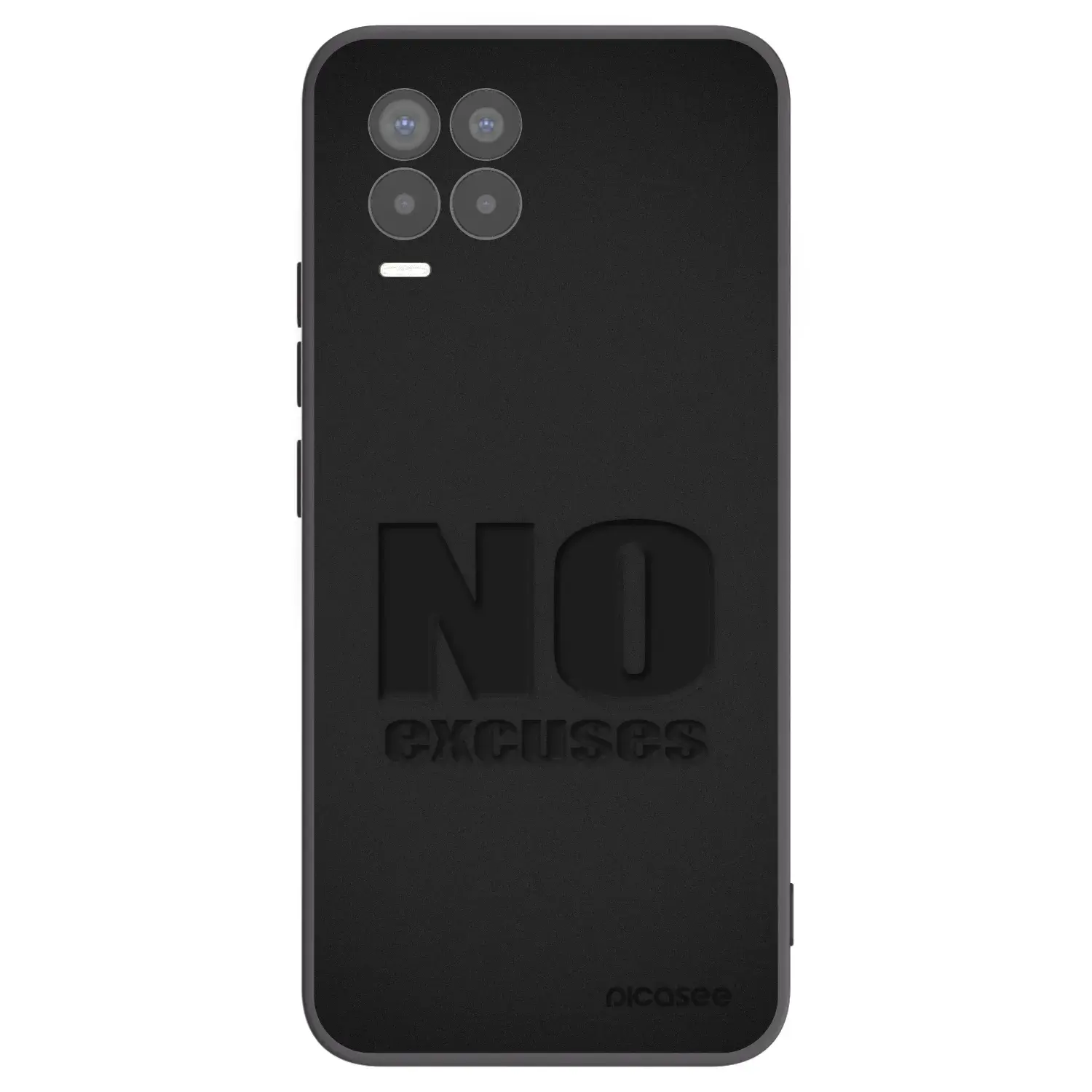 Silikonový černý obal pro Realme 8 Pro - No Excuses