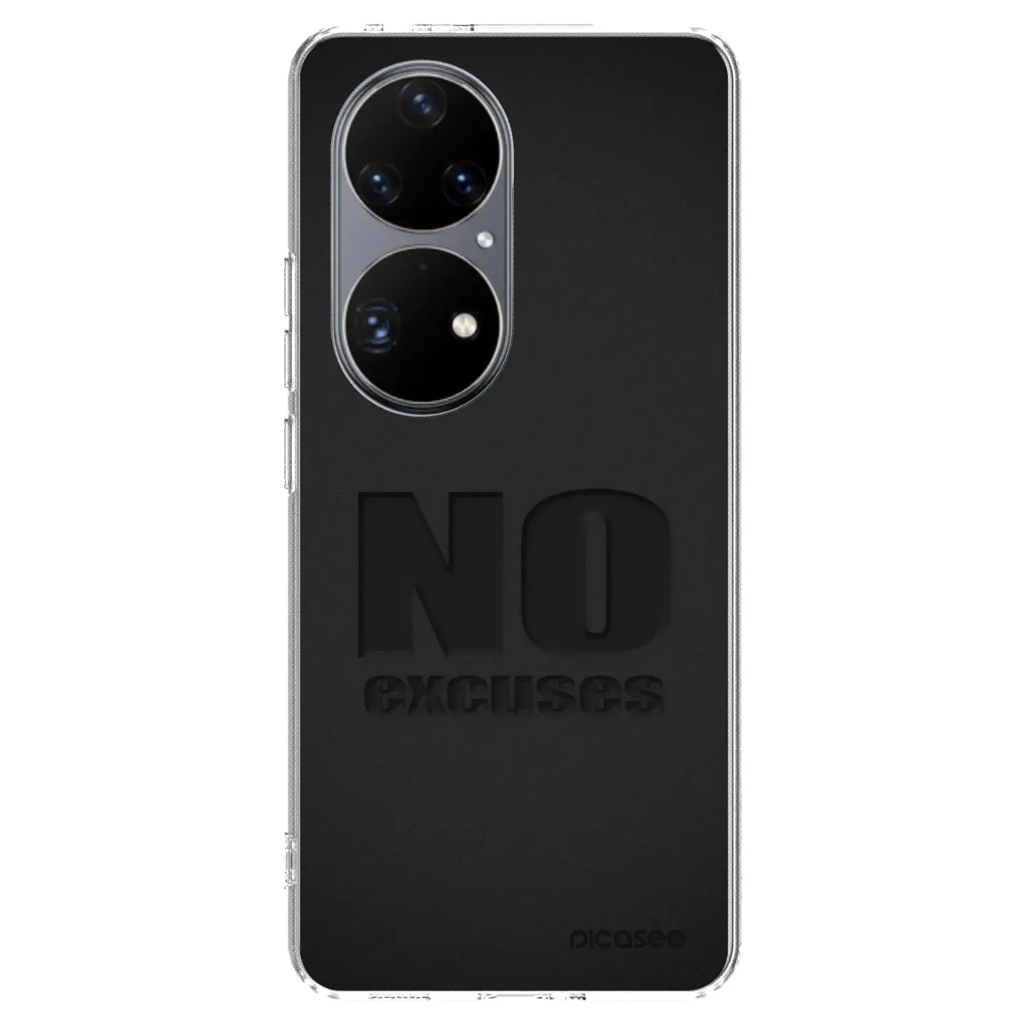 Silikonový průhledný obal pro Huawei P50 - No Excuses