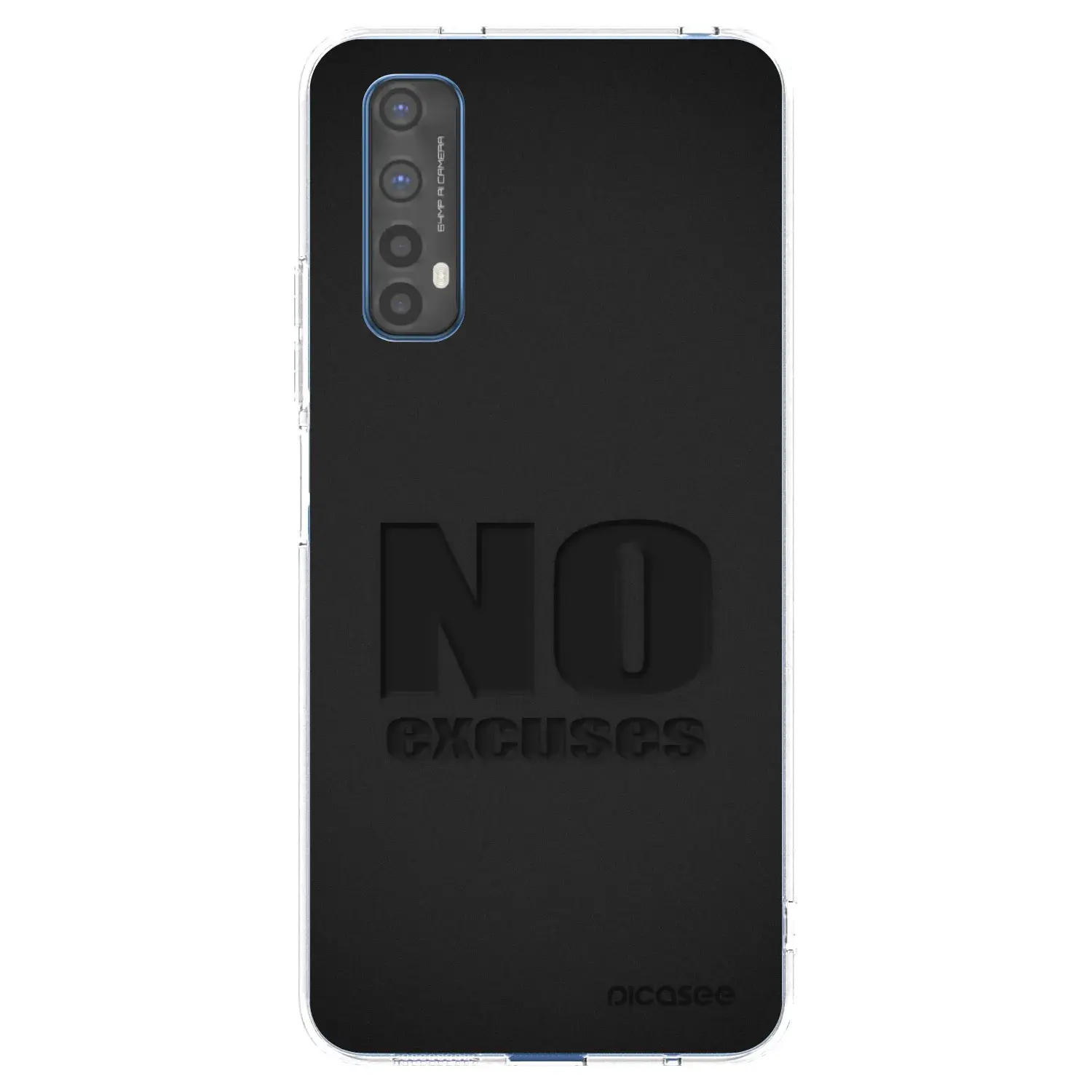 Silikonový průhledný obal pro Realme 7 - No Excuses