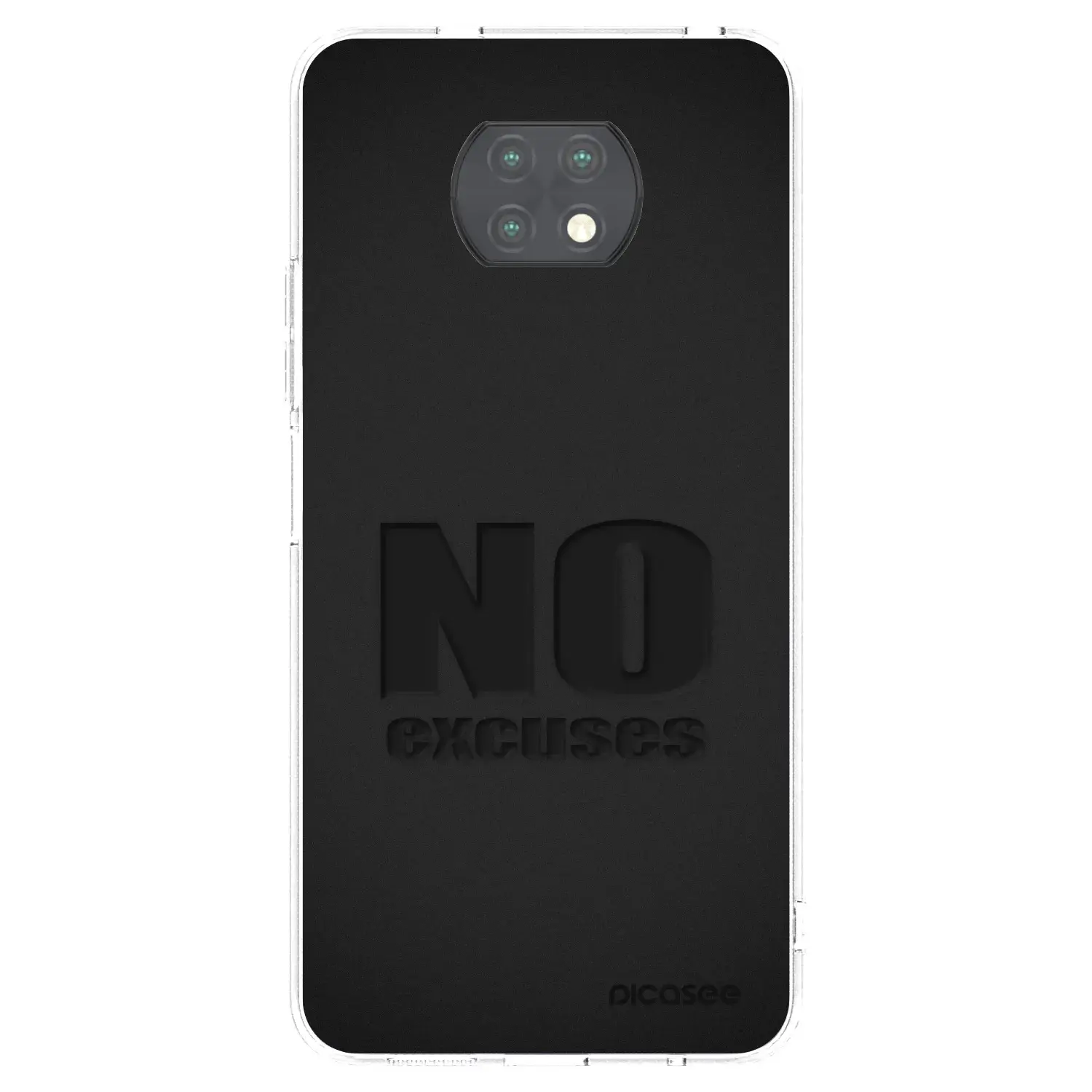 Silikonový průhledný obal pro Xiaomi Redmi Note 9T - No Excuses