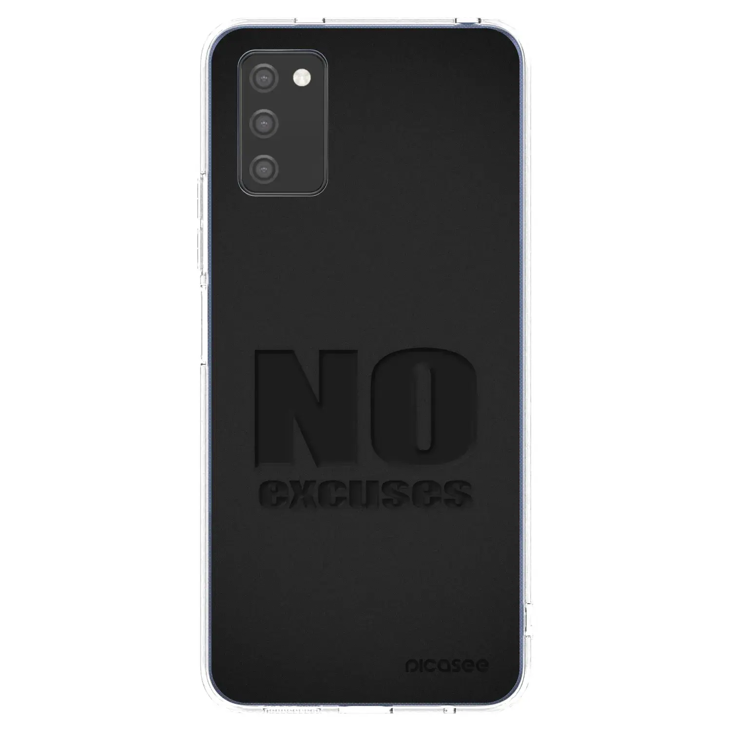 Silikonový průhledný obal pro Samsung Galaxy A03s A037G - No Excuses