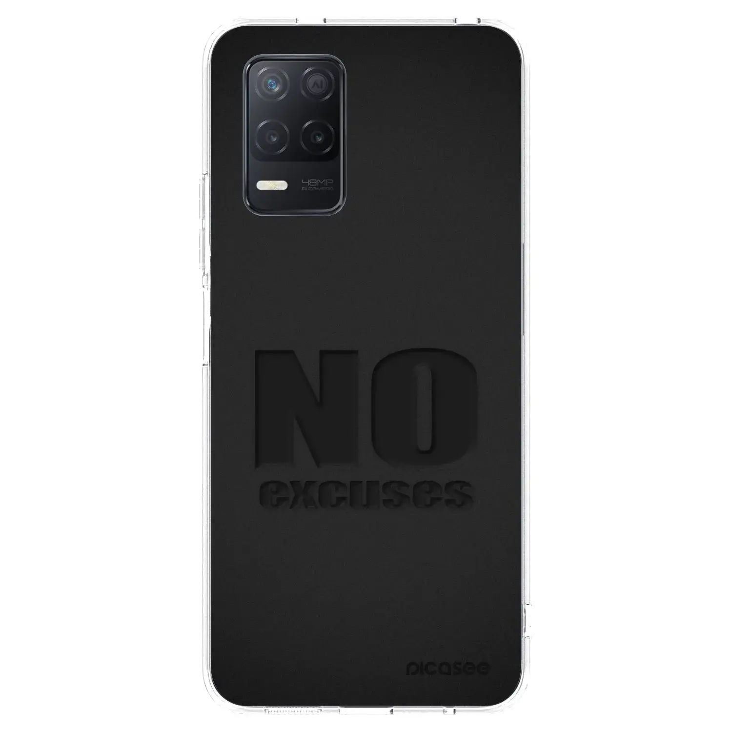 Silikonový průhledný obal pro Realme 8 5G - No Excuses