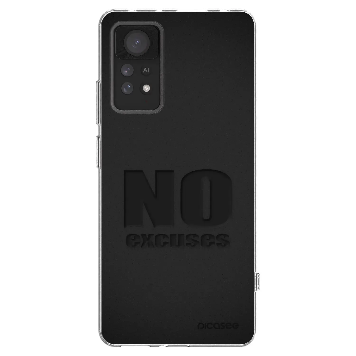 Silikonový průhledný obal pro Xiaomi Redmi Note 11 Pro - No Excuses