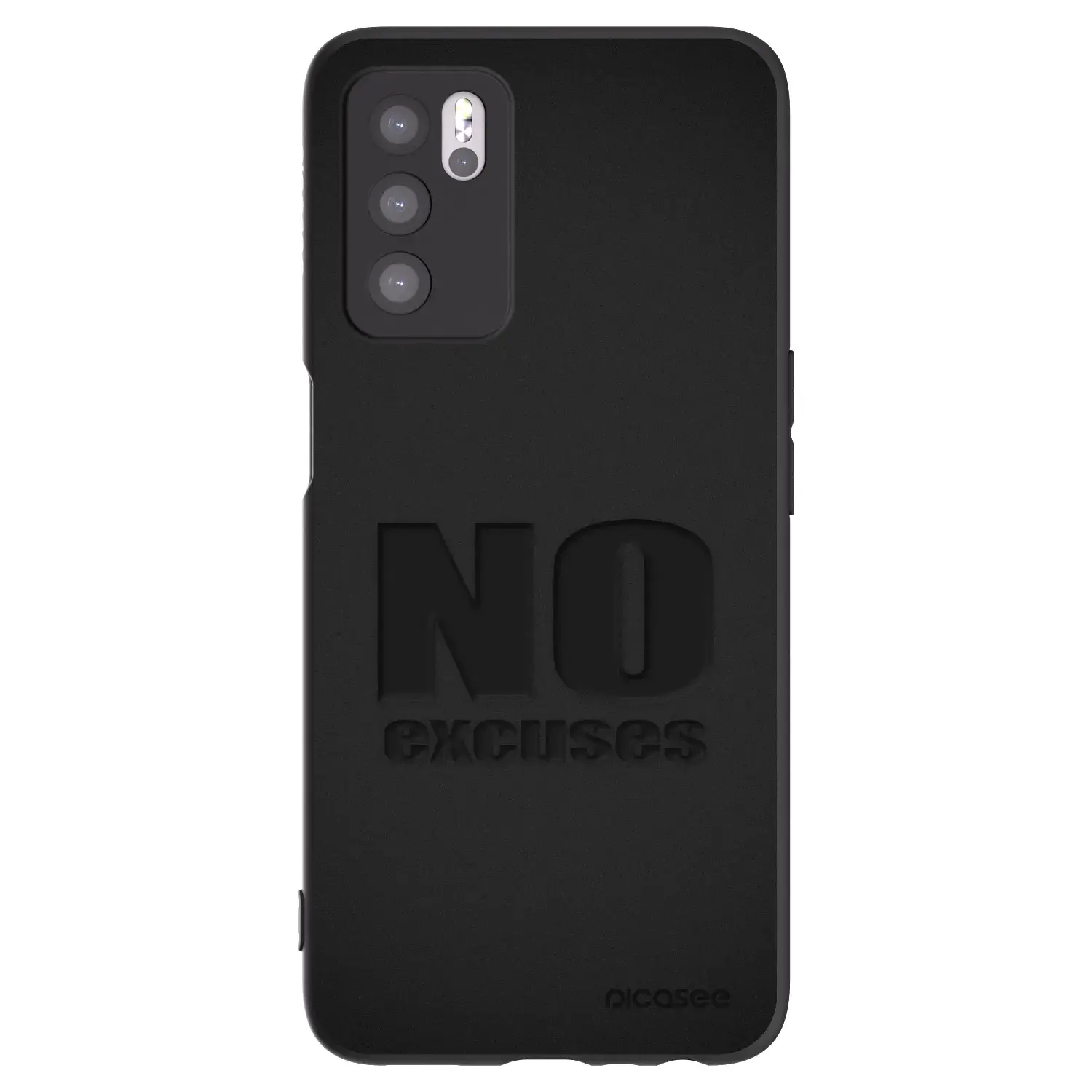 Silikonový černý obal pro OPPO A16s - No Excuses