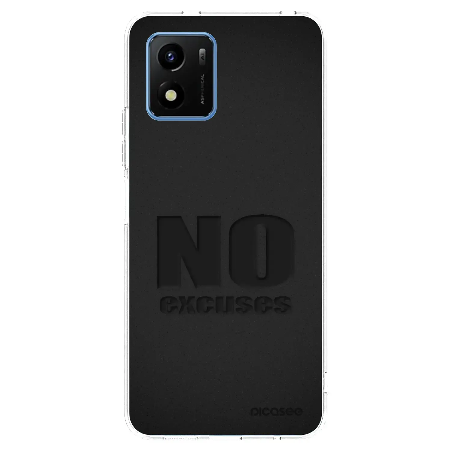 Silikonový průhledný obal pro Vivo Y01 - No Excuses