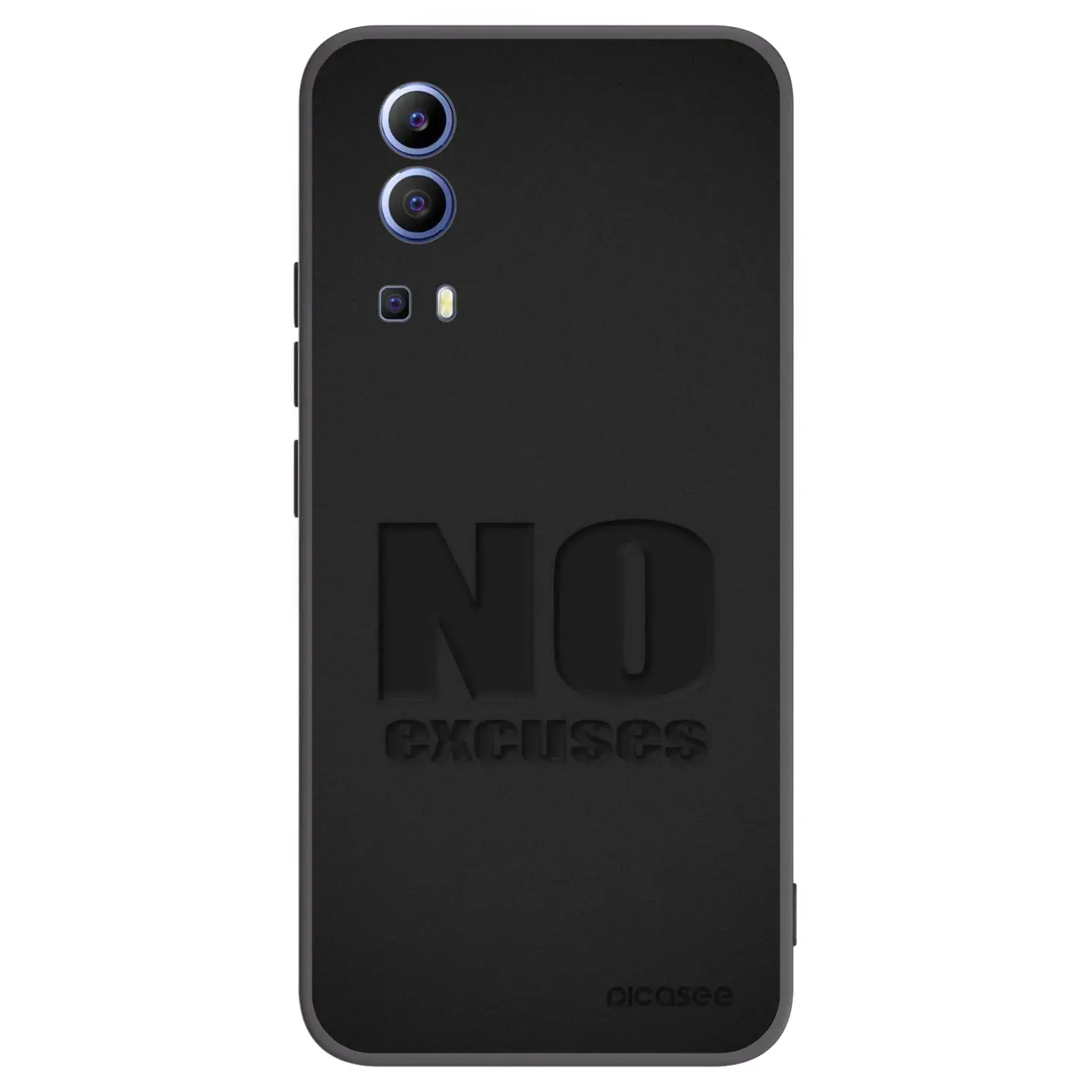 Silikonový černý obal pro Vivo Y52 5G - No Excuses