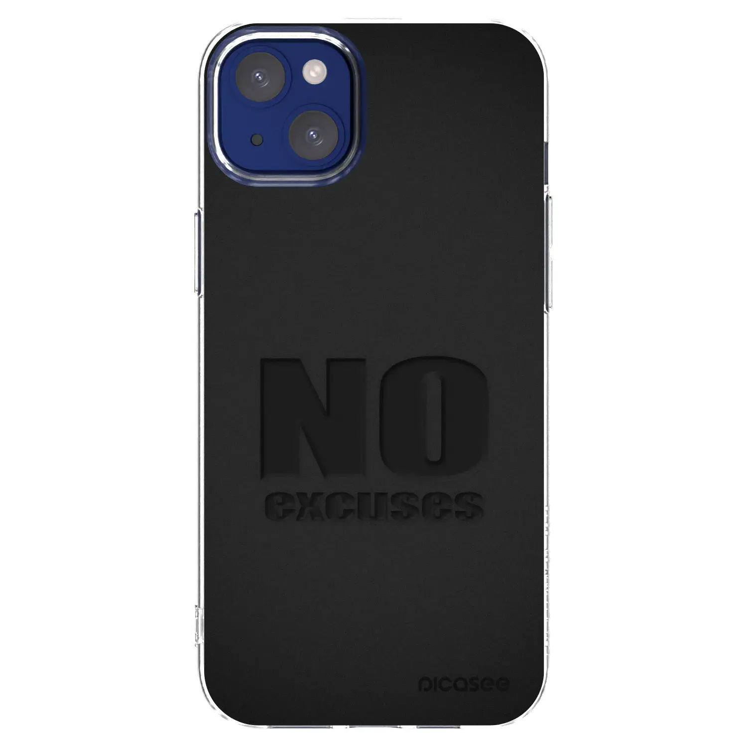 Silikonový průhledný obal pro Apple iPhone 14 Plus - No Excuses