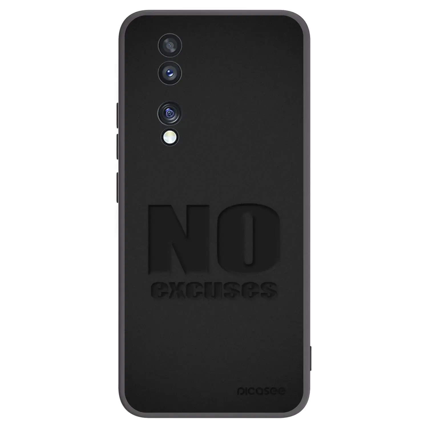 Silikonový černý obal pro Honor 70 - No Excuses