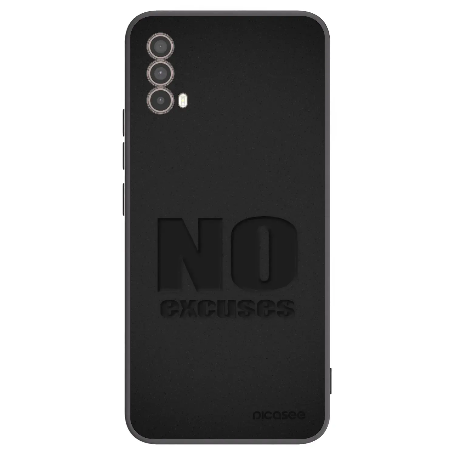 Silikonový černý obal pro Motorola Moto E40 - No Excuses