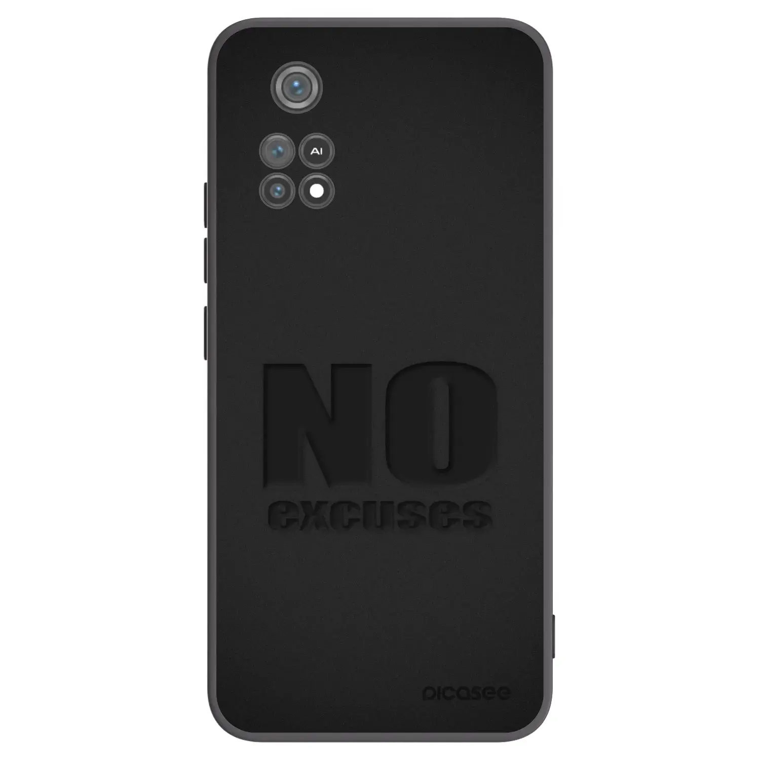 Silikonový černý obal pro Xiaomi Poco M4 Pro - No Excuses