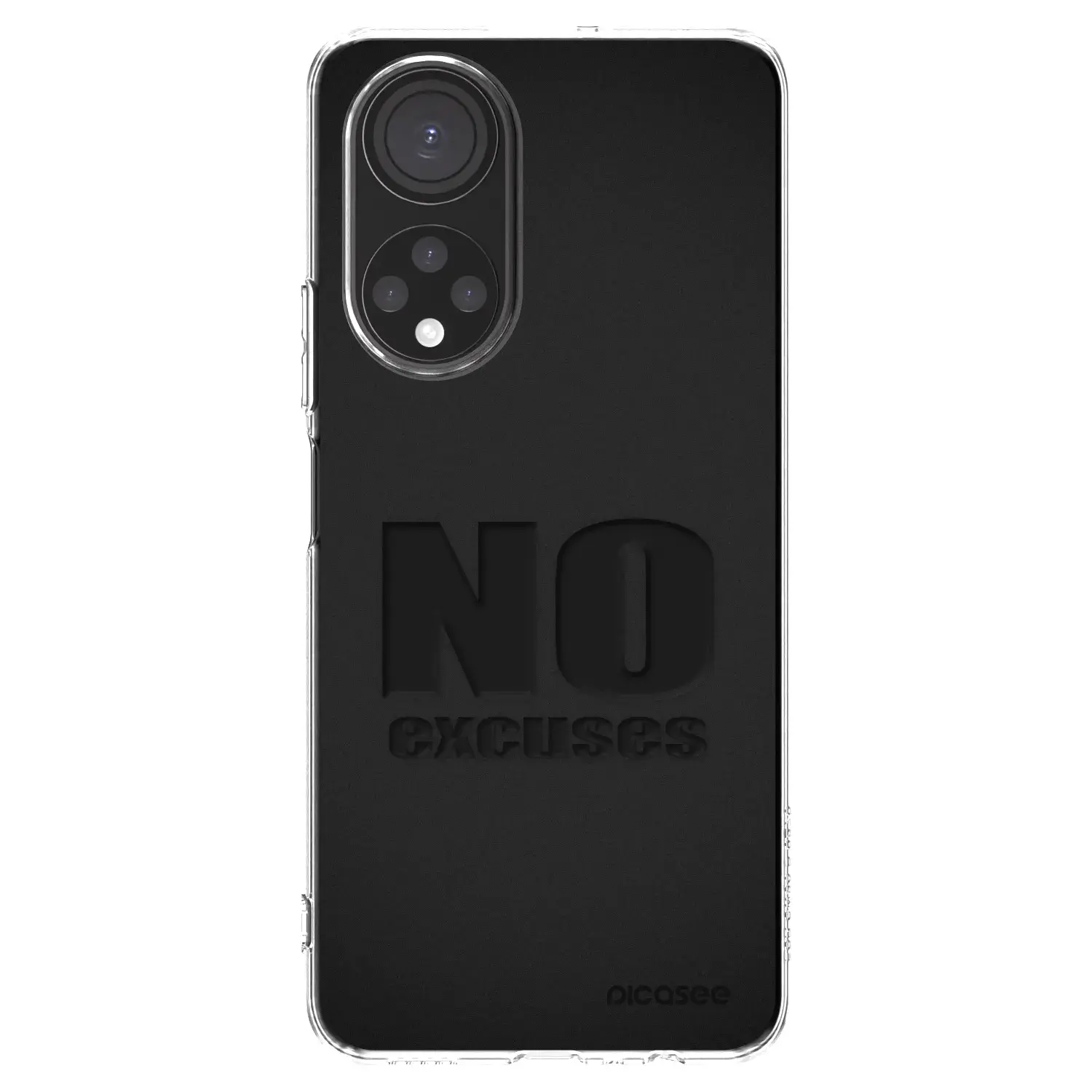 Silikonový průhledný obal pro Honor X7 - No Excuses