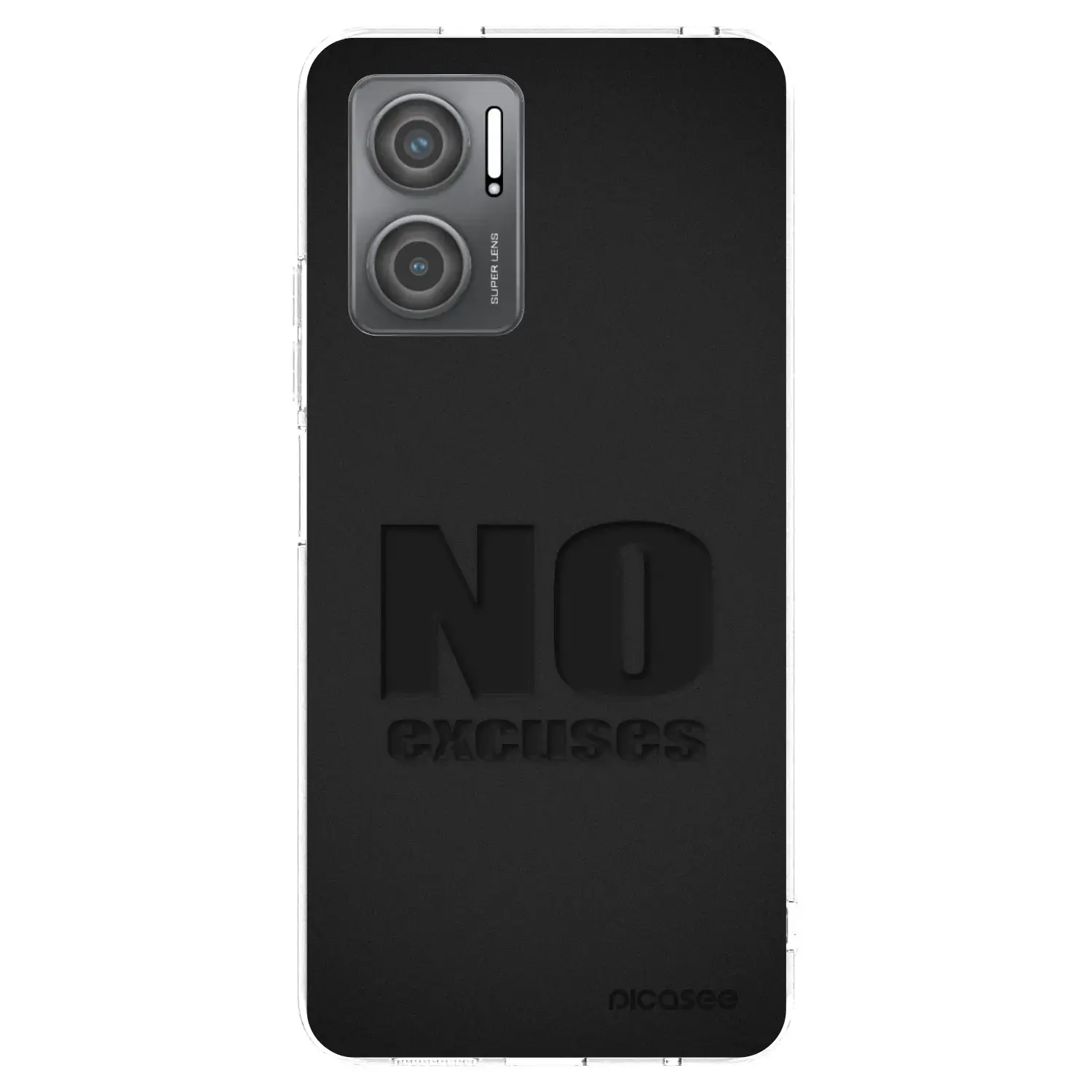 Silikonový průhledný obal pro Xiaomi Redmi 10 5G - No Excuses