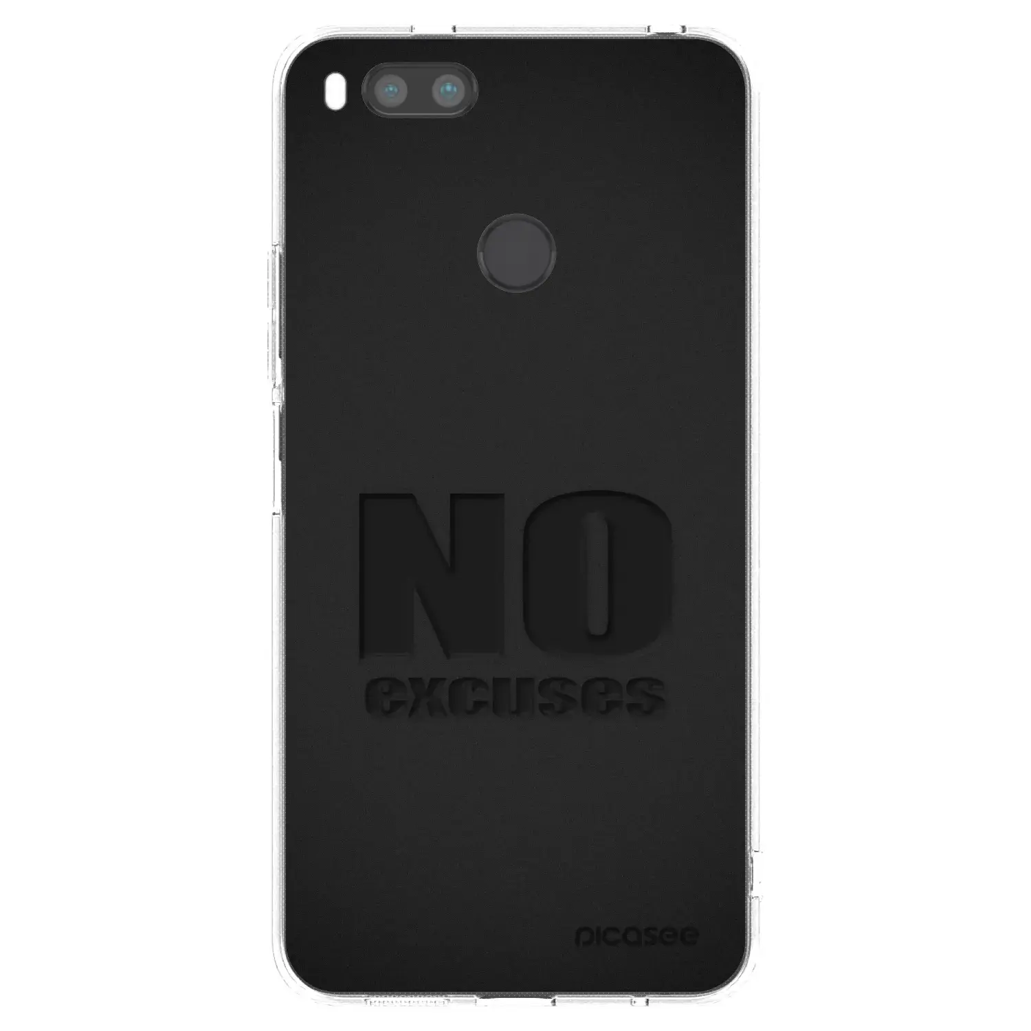 Silikonový průhledný obal pro Xiaomi Redmi A1 - No Excuses