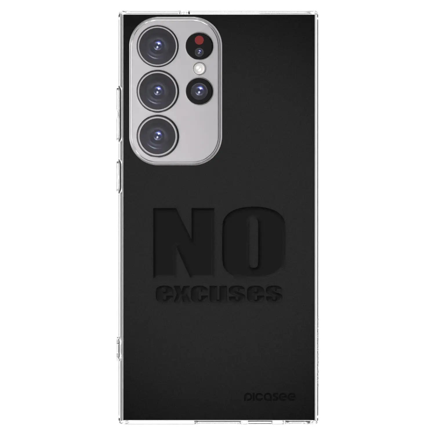 Silikonový průhledný obal pro Samsung Galaxy S23 Ultra 5G - No Excuses