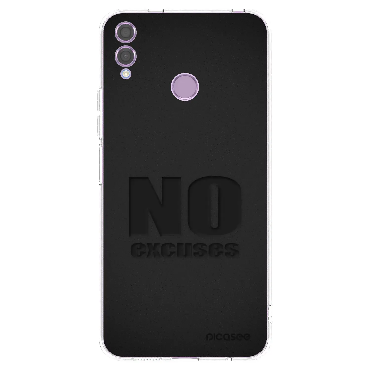 Silikonový průhledný obal pro Honor 8X - No Excuses