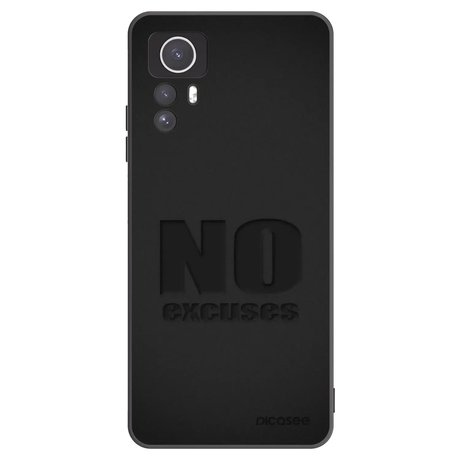 Silikonový černý obal pro Xiaomi Redmi Note 12S - No Excuses