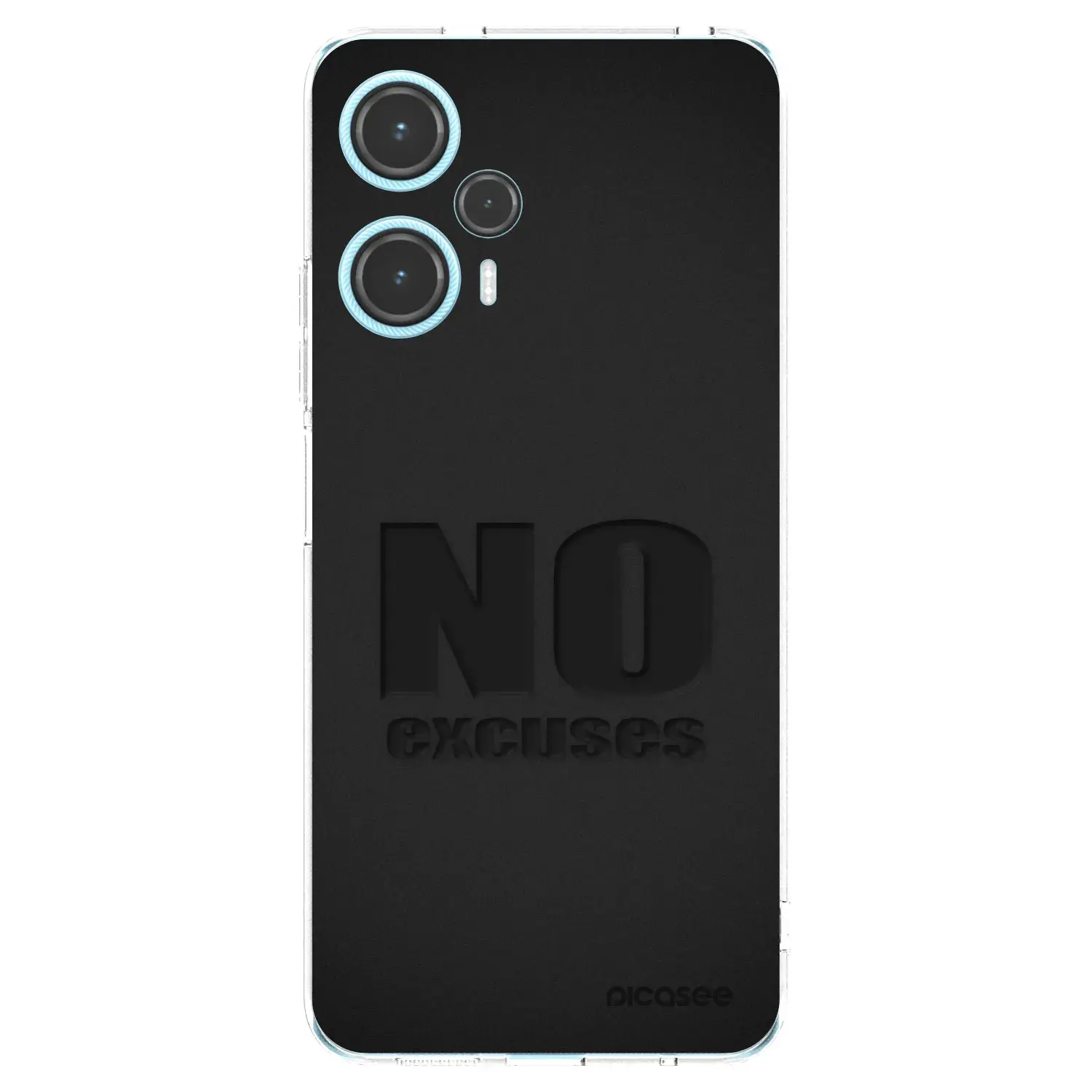 Silikonový průhledný obal pro Xiaomi Poco F5 - No Excuses