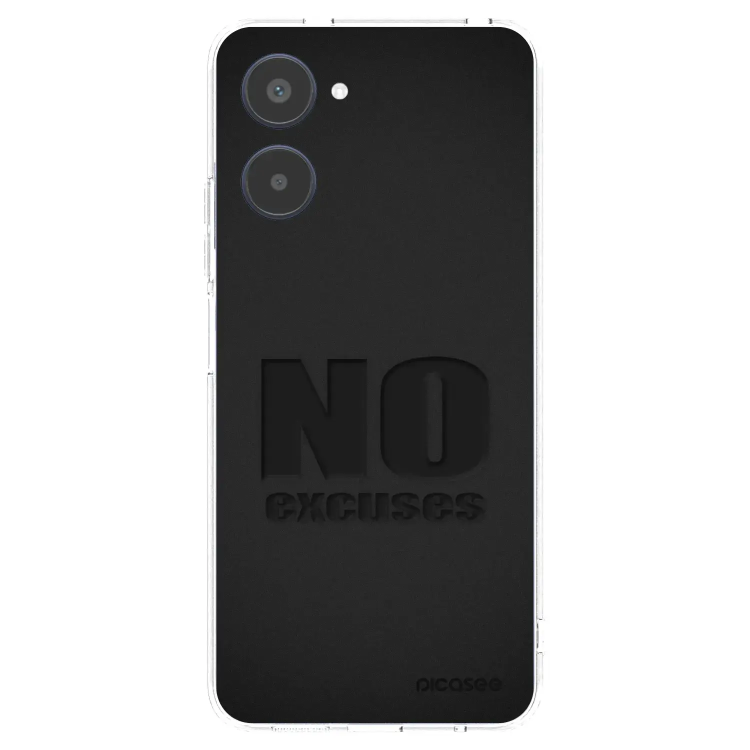 Silikonový průhledný obal pro Realme 10 4G - No Excuses