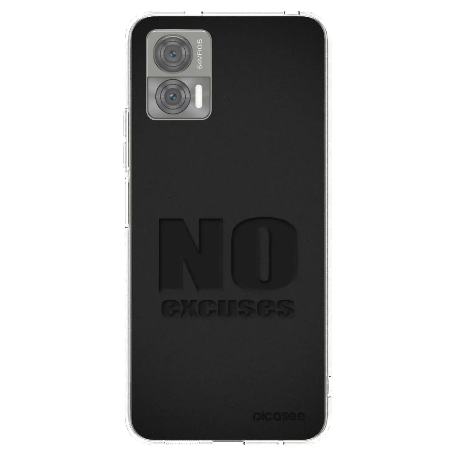 Silikonový průhledný obal pro Motorola Edge 30 Neo - No Excuses