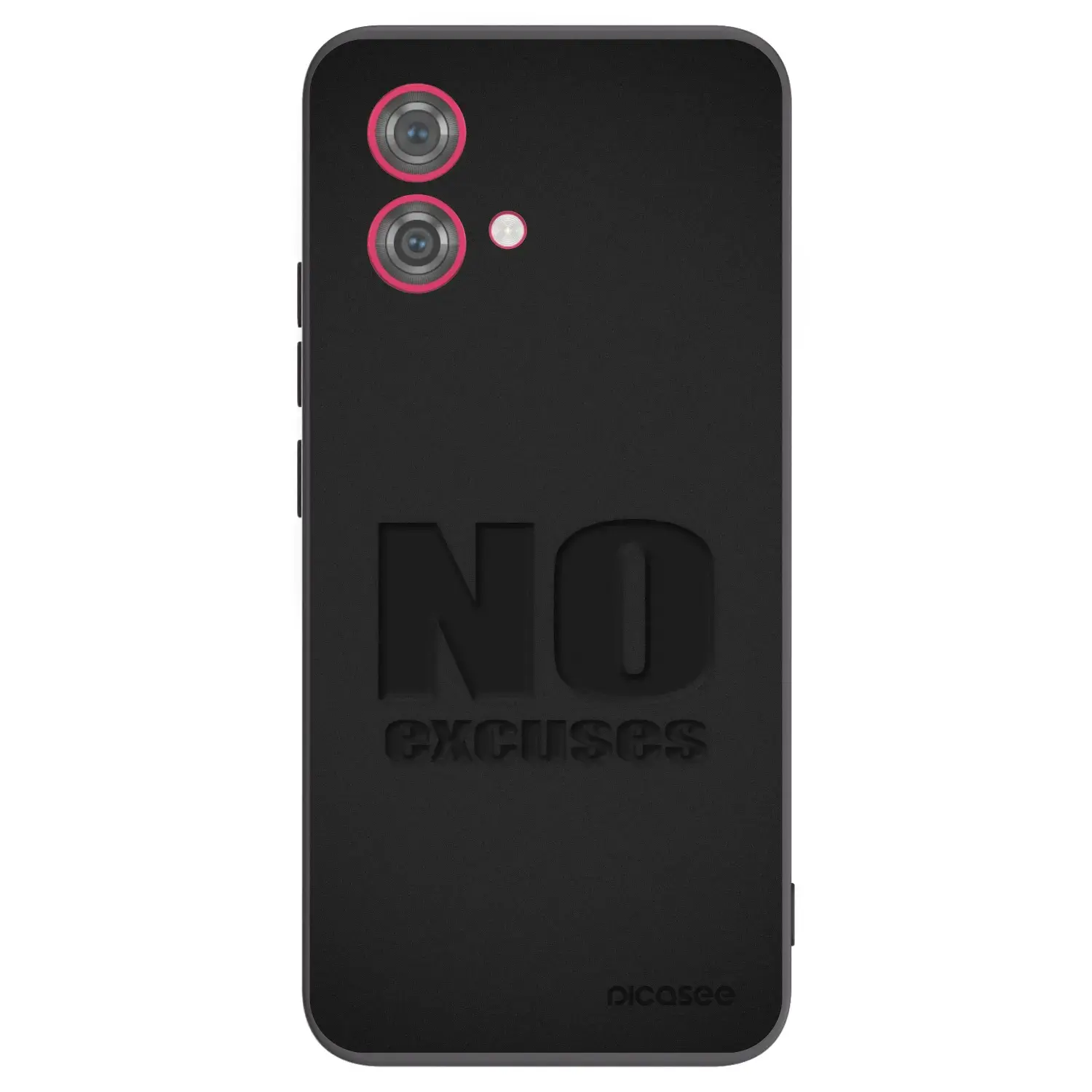 Silikonový černý obal pro Motorola Moto G84 5G - No Excuses
