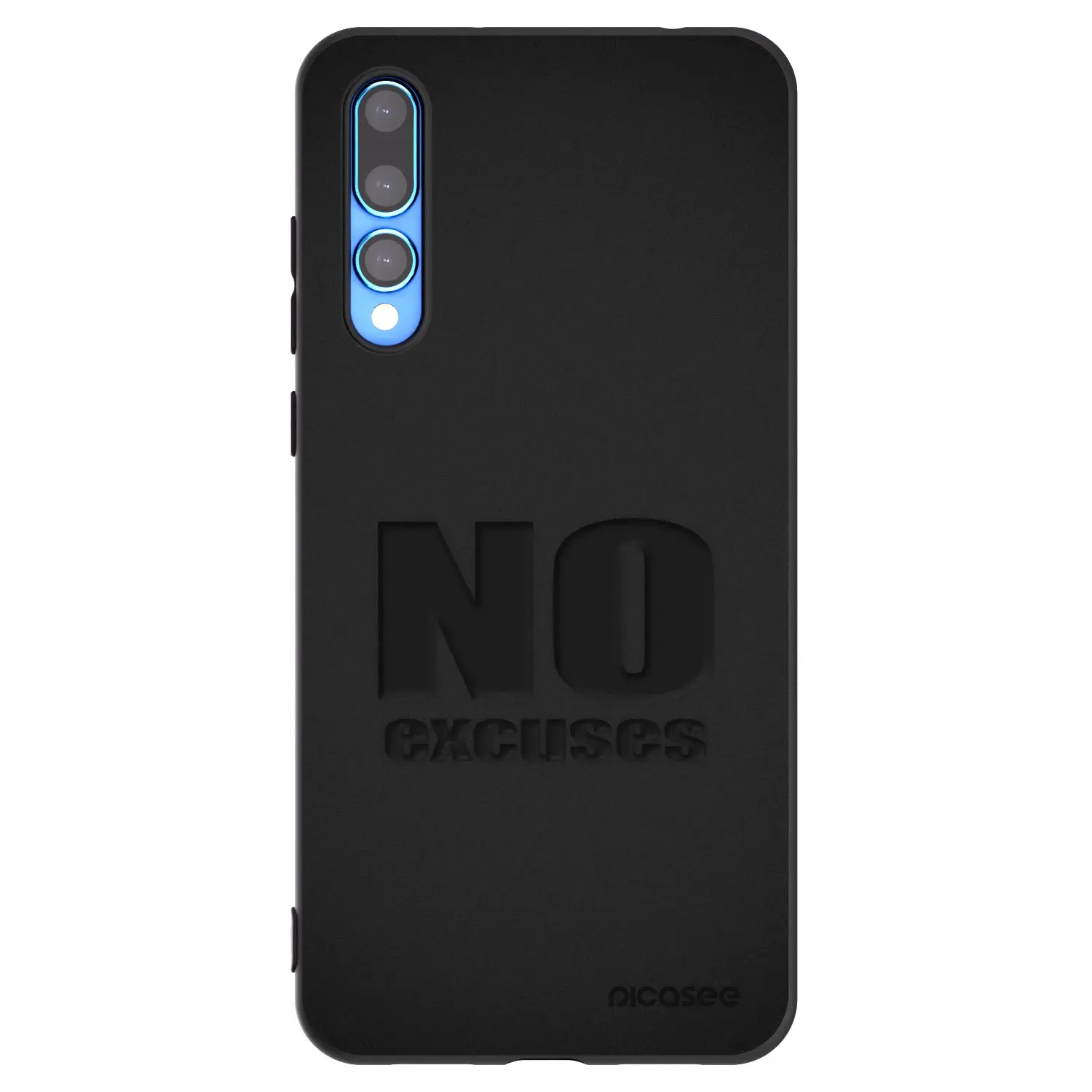 Silikonový černý obal pro Huawei P20 Pro - No Excuses